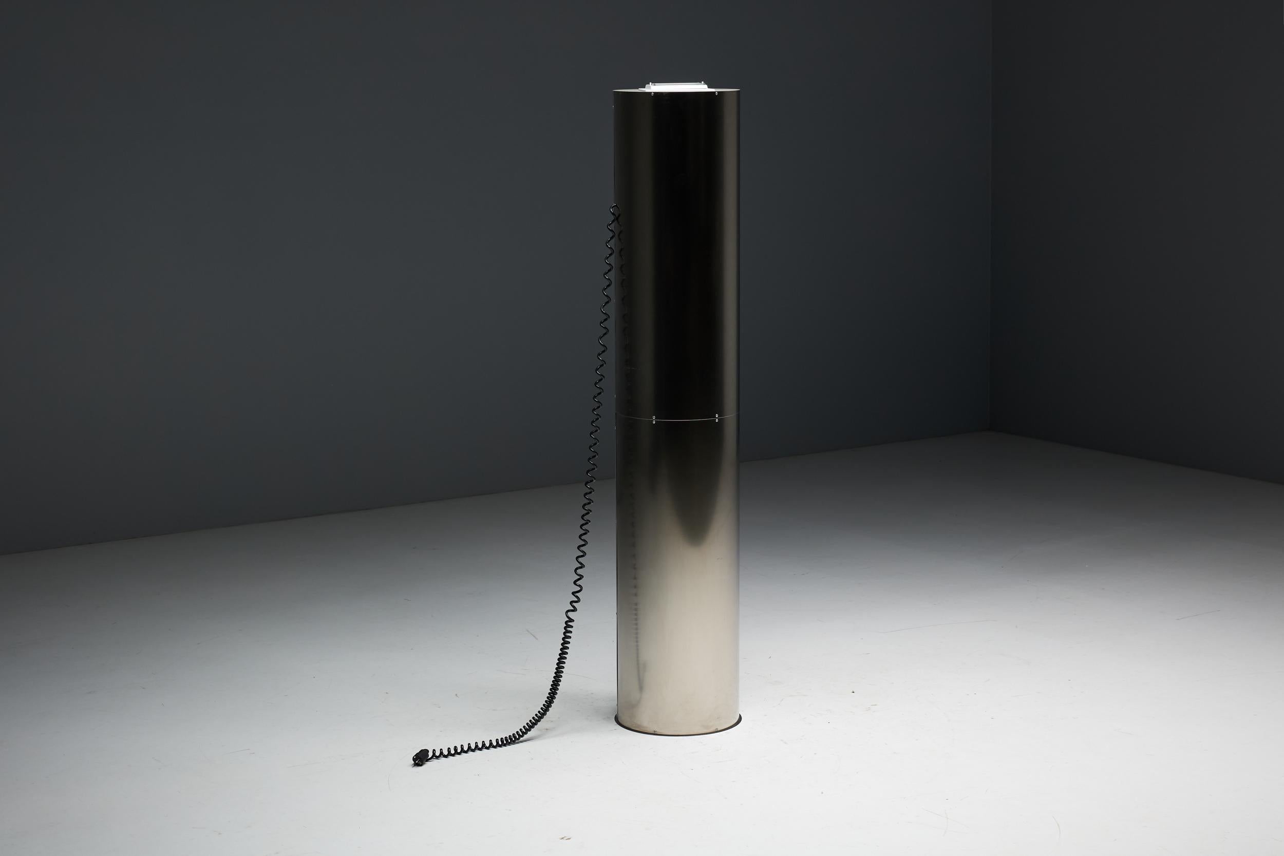 Monumentali accendini in acciaio inossidabile di Targetti, Italia, anni '70 in vendita 7