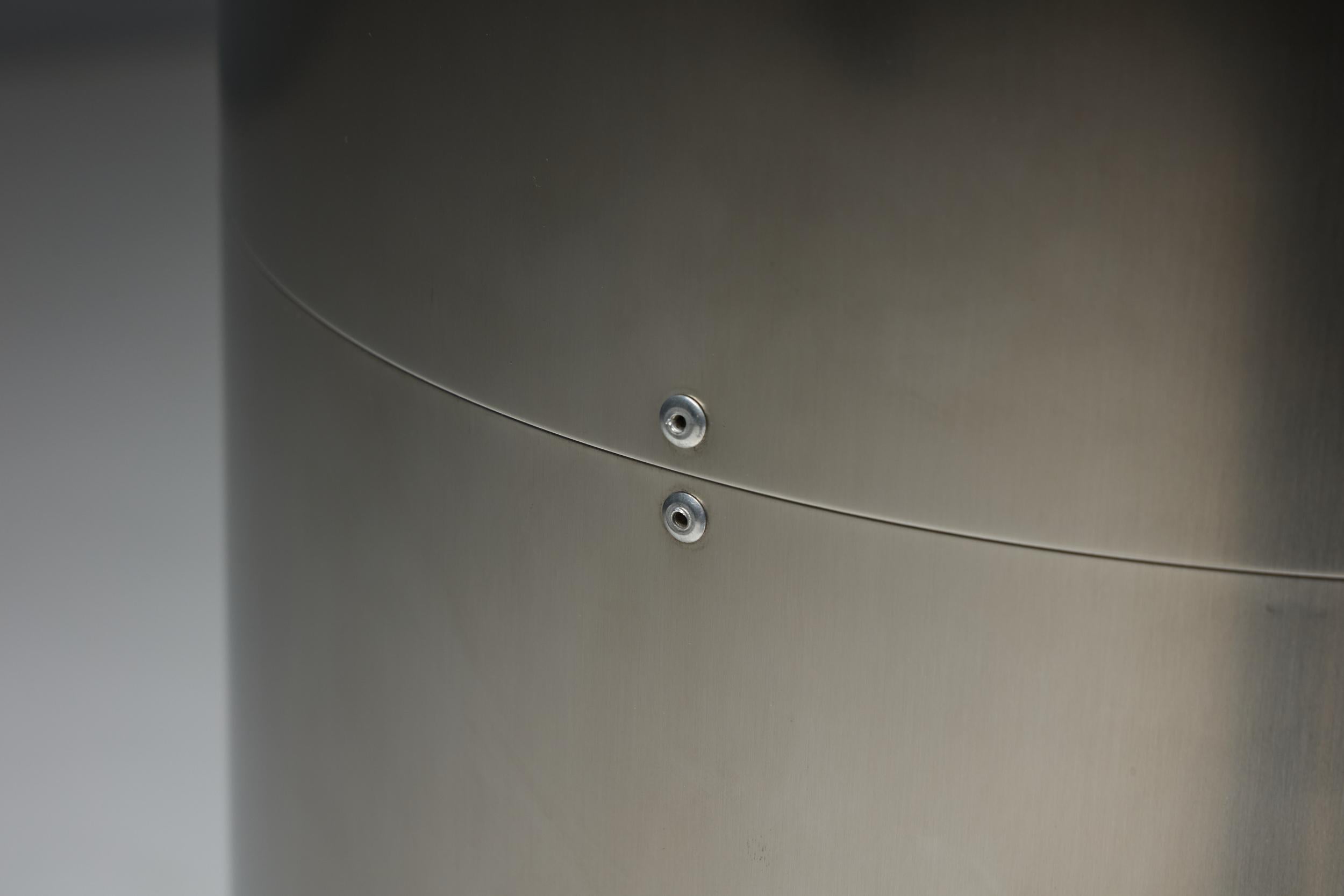 Monumentali accendini in acciaio inossidabile di Targetti, Italia, anni '70 in vendita 9