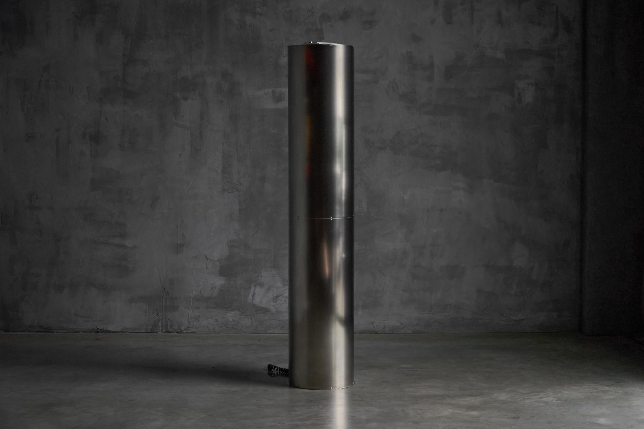 Monumentali accendini in acciaio inossidabile di Targetti, Italia, anni '70 in vendita 1