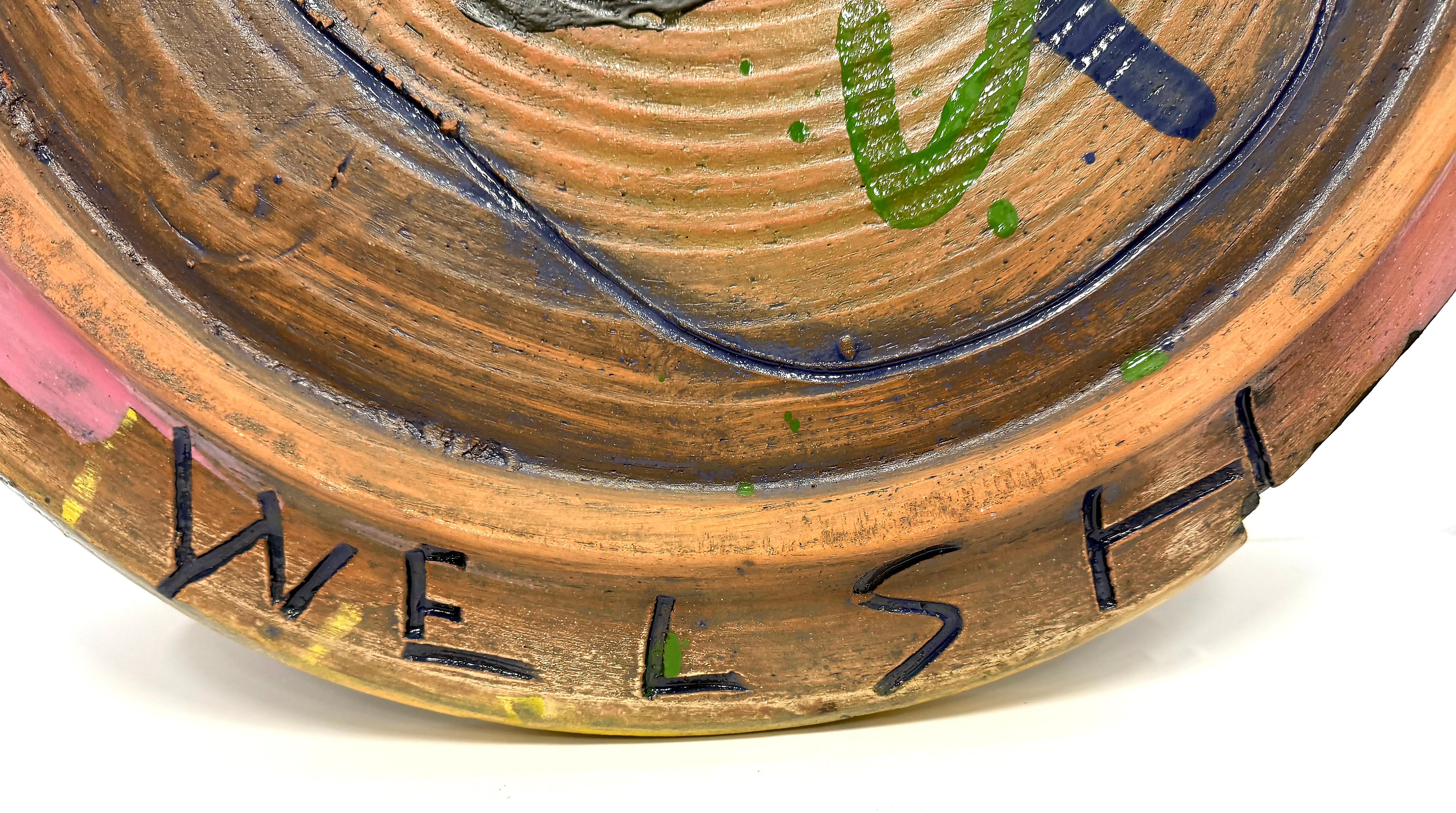 Escultura de pared monumental Stan Welsh 1984 Studio Pottery en venta 5