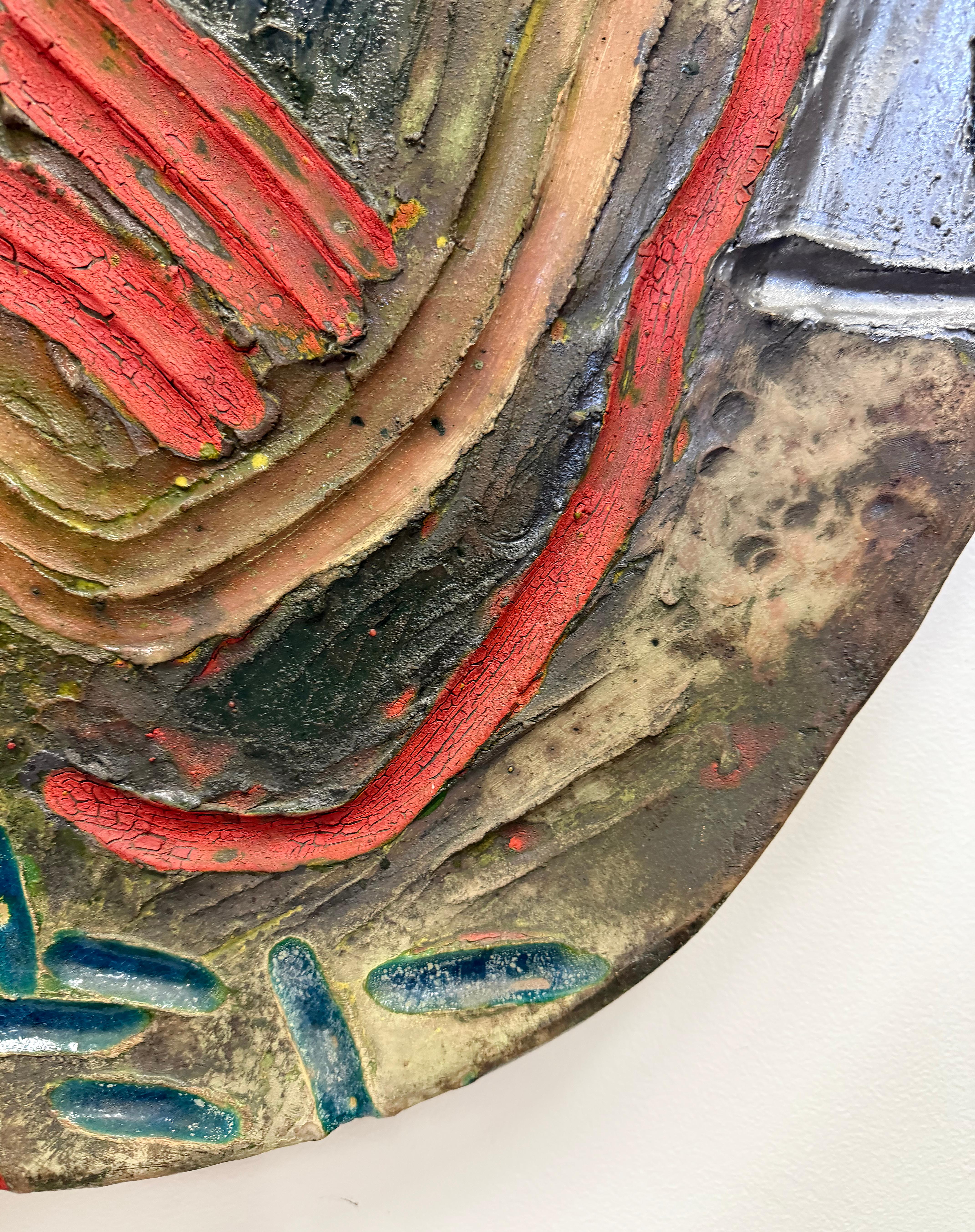 Escultura de pared monumental Stan Welsh 1984 Studio Pottery Estadounidense en venta