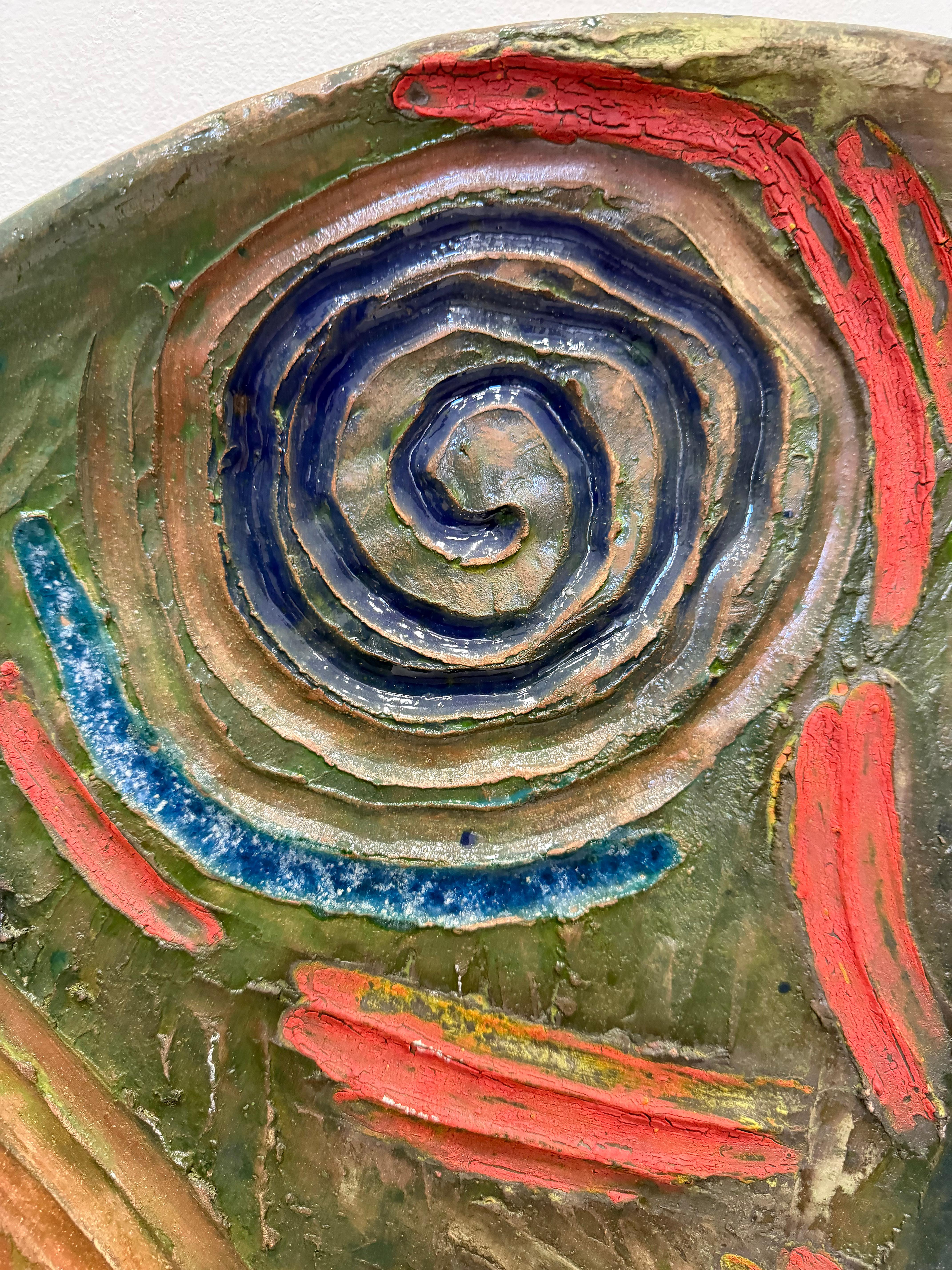 Escultura de pared monumental Stan Welsh 1984 Studio Pottery siglo XX en venta