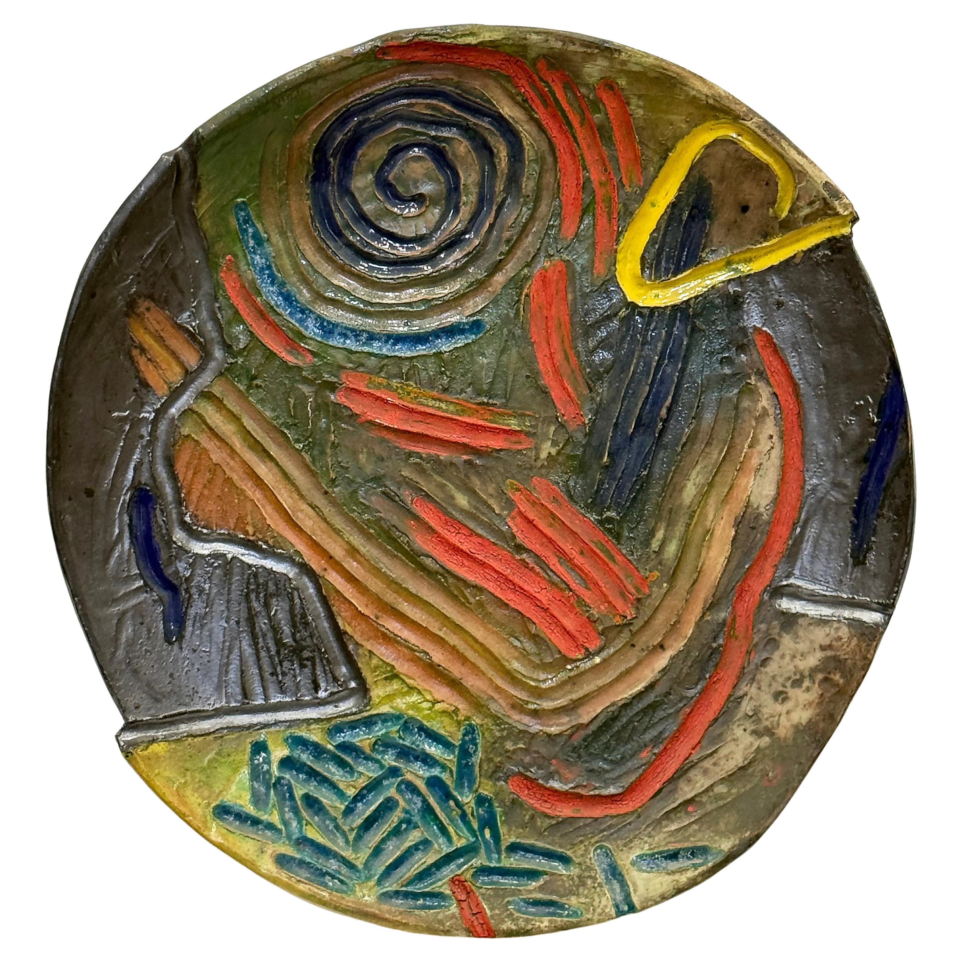 Escultura de pared monumental Stan Welsh 1984 Studio Pottery en venta