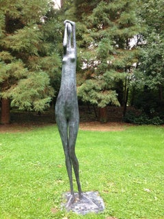 Monumental Standing Figure I, Arms Raised, Large Outdoor Sculpture