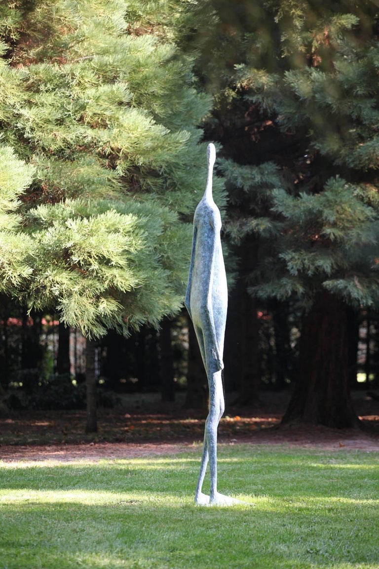 Monumental standing figure II is a large scale bronze sculpture by French contemporary artist Pierre Yermia. Available in limited edition of 8 + 4 artist’s proofs, signed and numbered.
This work is suitable for outdoor installation. It has been