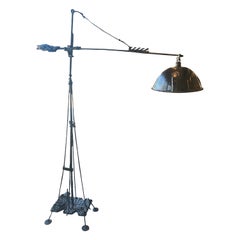 Monumental Steel Floor Lamp, Michel Froment, France, 2000