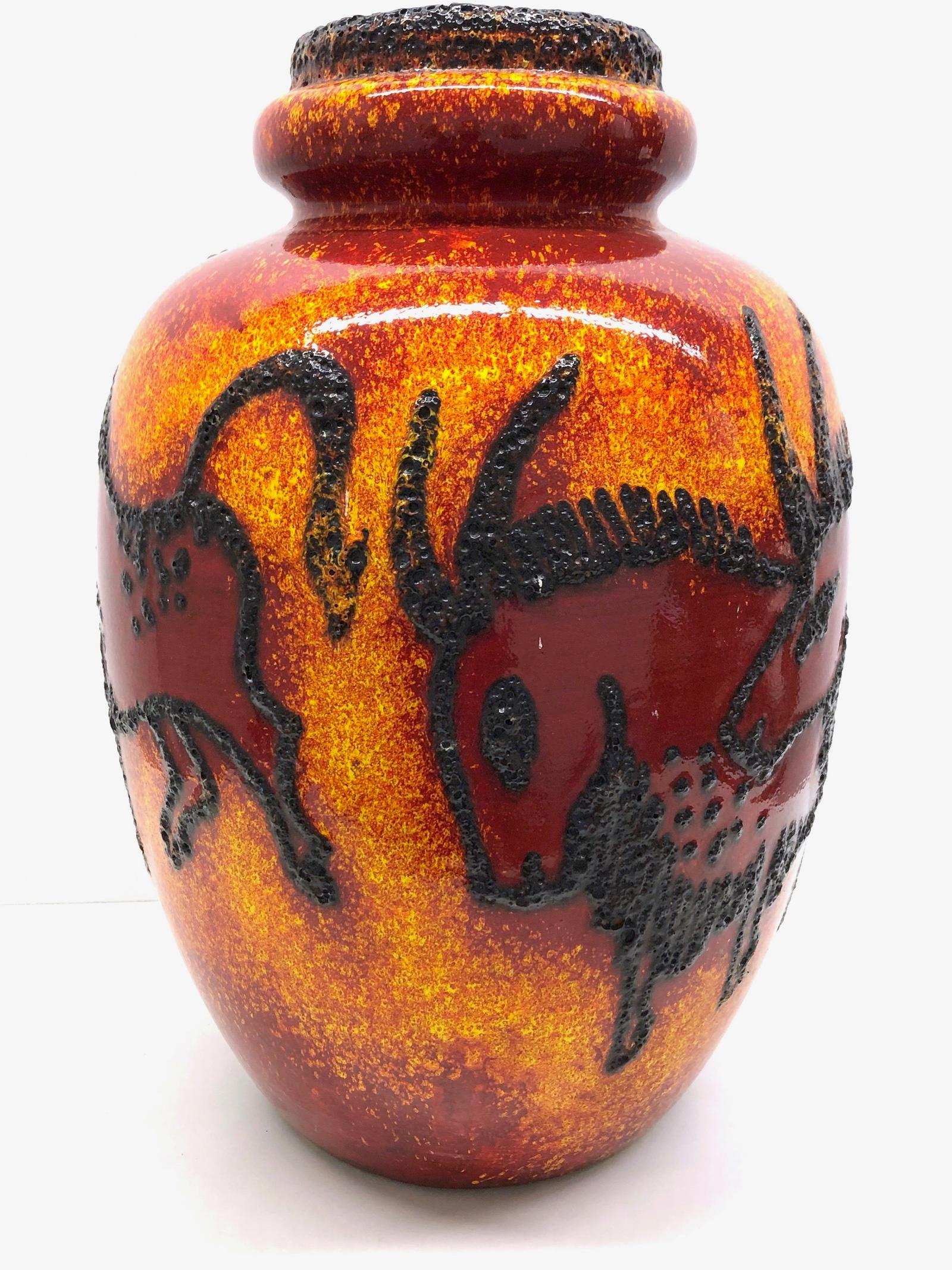stone age floor vase