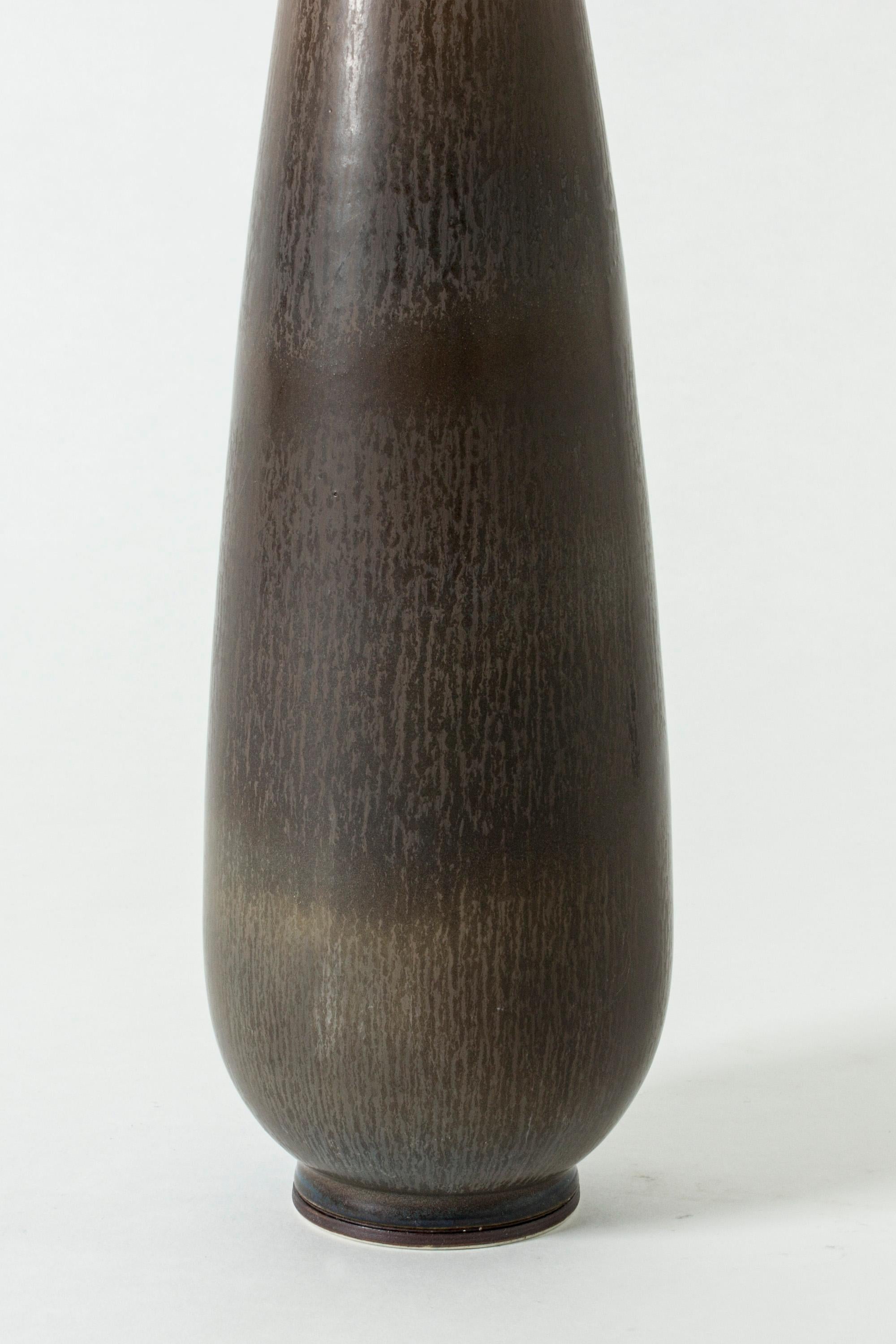 Swedish Monumental Stoneware Vase by Berndt Friberg for Gustavsberg, Sweden, 1950s
