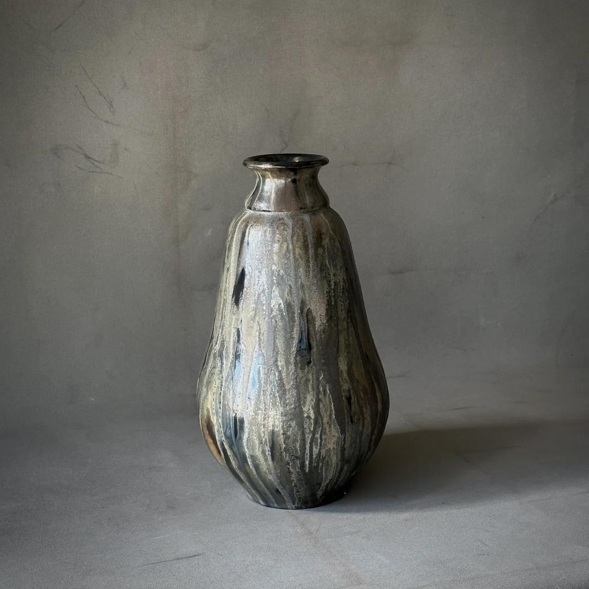 Vaso monumentale in gres firmato da Roger Guérin in vendita 3
