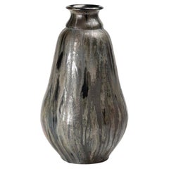 Monumental Stoneware Vase Signed by Roger Guérin