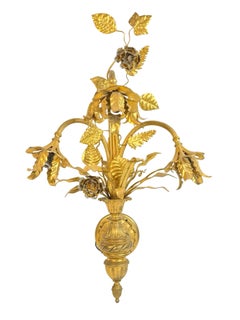 Monumentale paire d'appliques en bronze doré Louis XVI Ancienne France