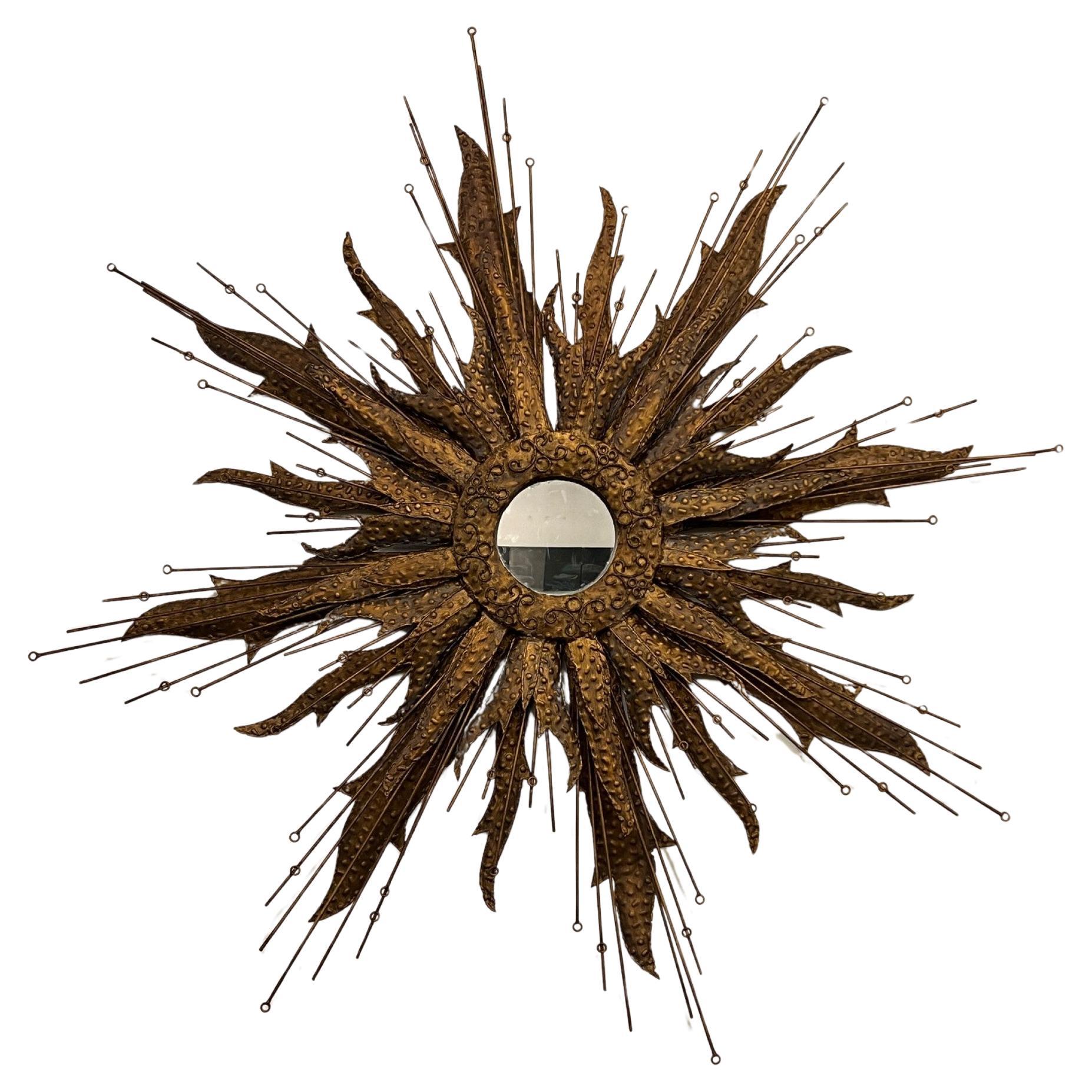 Monumental Sunburst Wall Sculpture by Curtis Jere