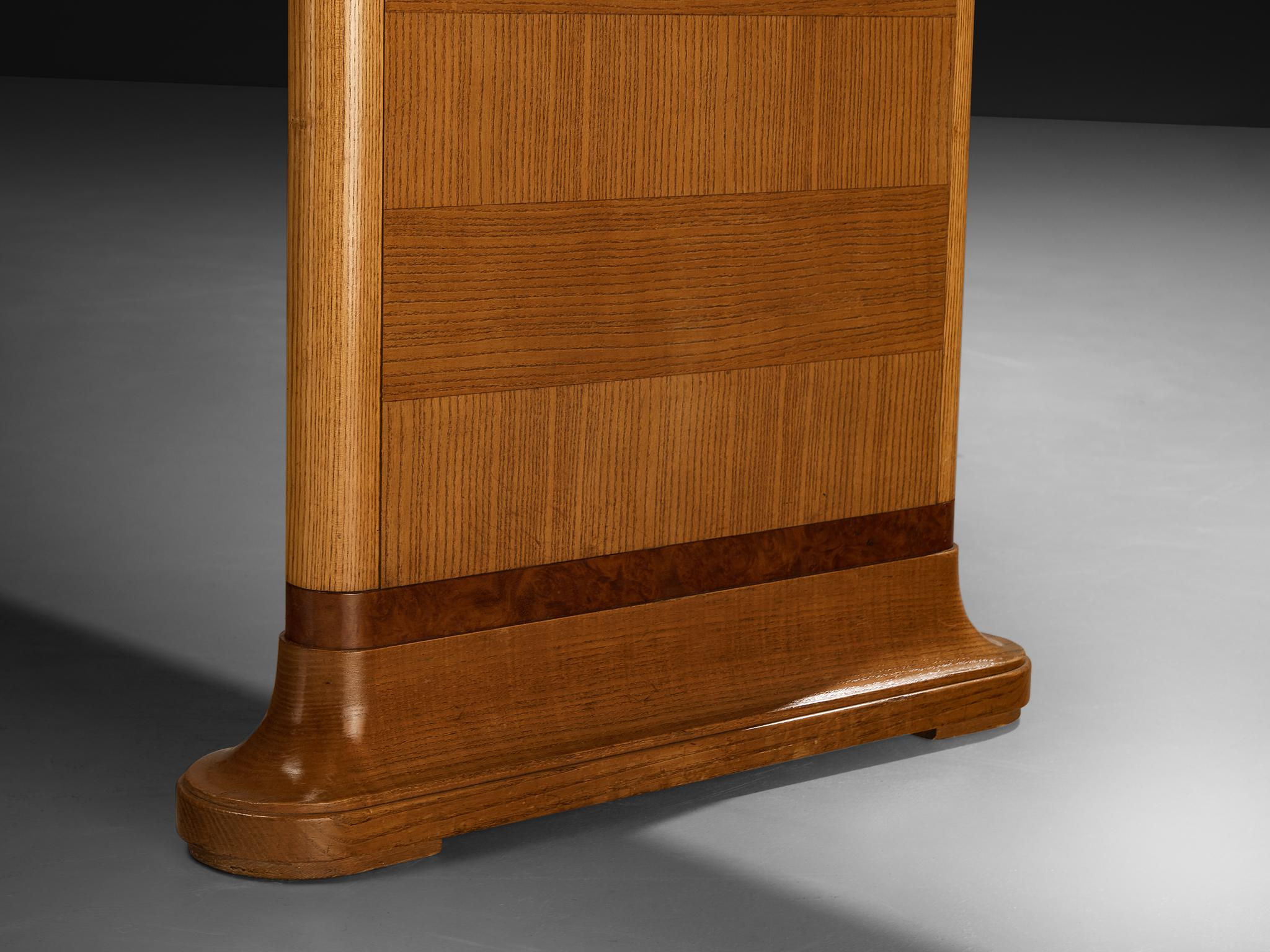 Monumental Swedish Art Deco Dining Table in Ash and Walnut Burl Wood For Sale 6