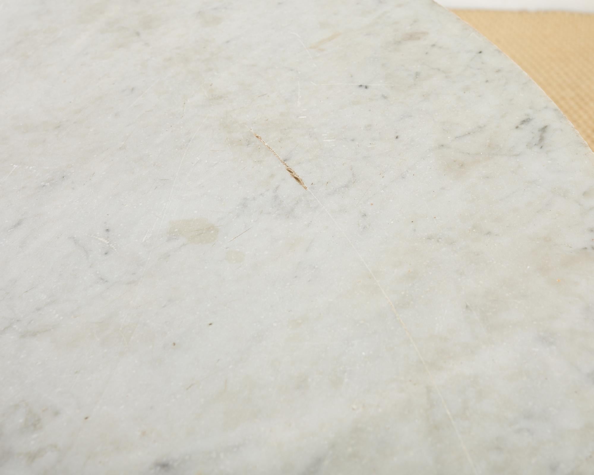 Monumental Swedish Gustavian Style Marble Top Center Table For Sale 7