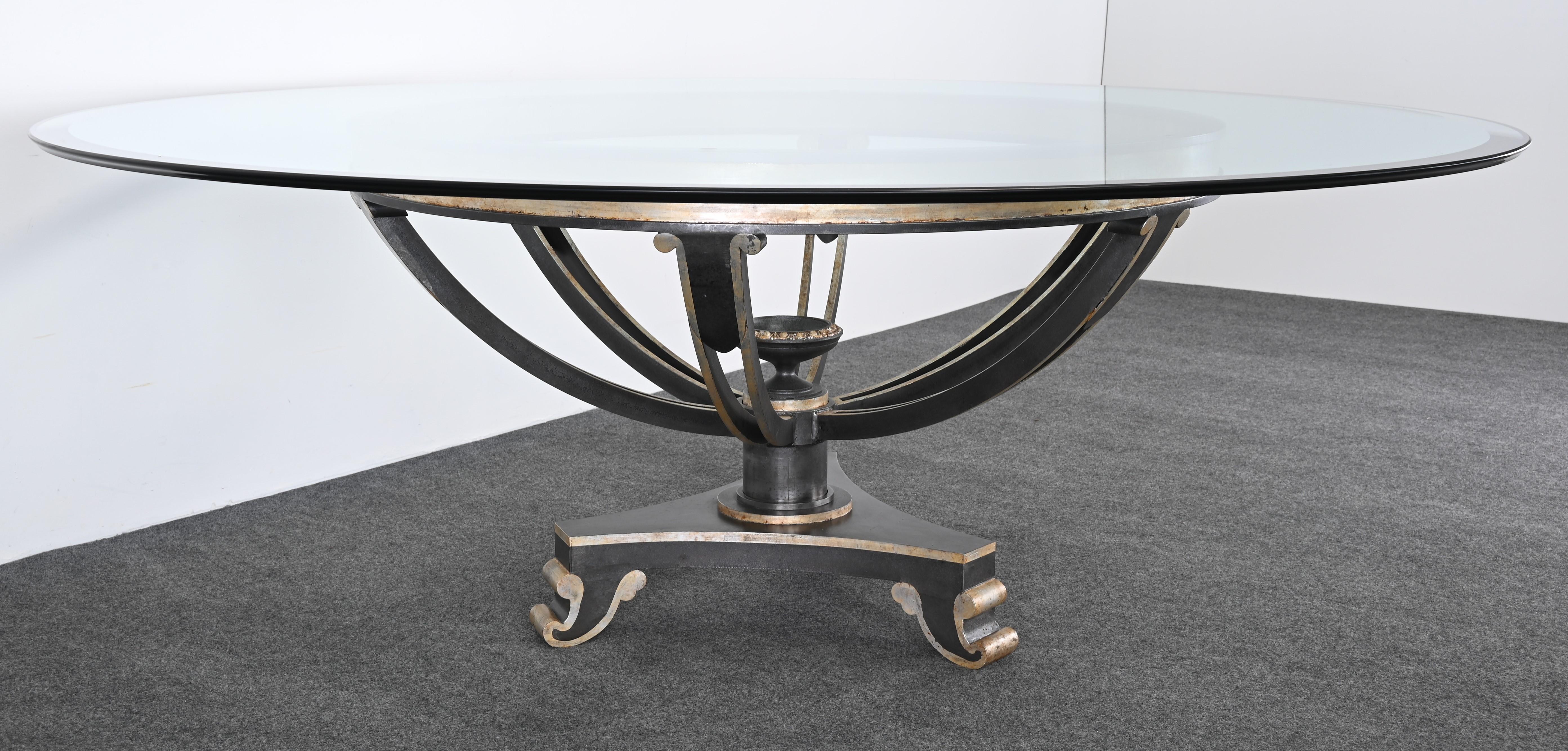 Acier Table monumentale de Niermann Weeks, 20ème siècle en vente