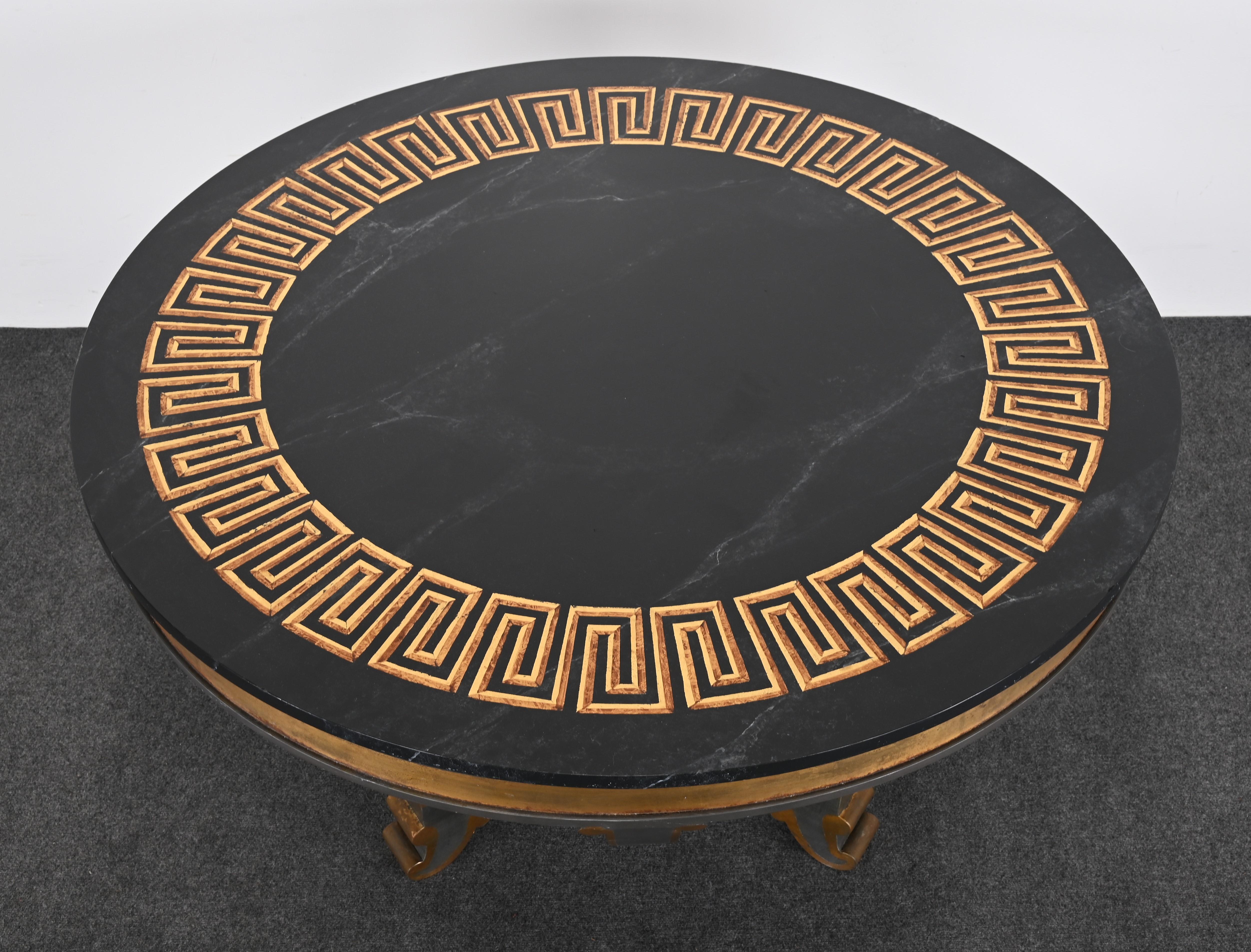 Neoclassical Monumental Table by Niermann Weeks with Neo Classical Top, 20th Century For Sale