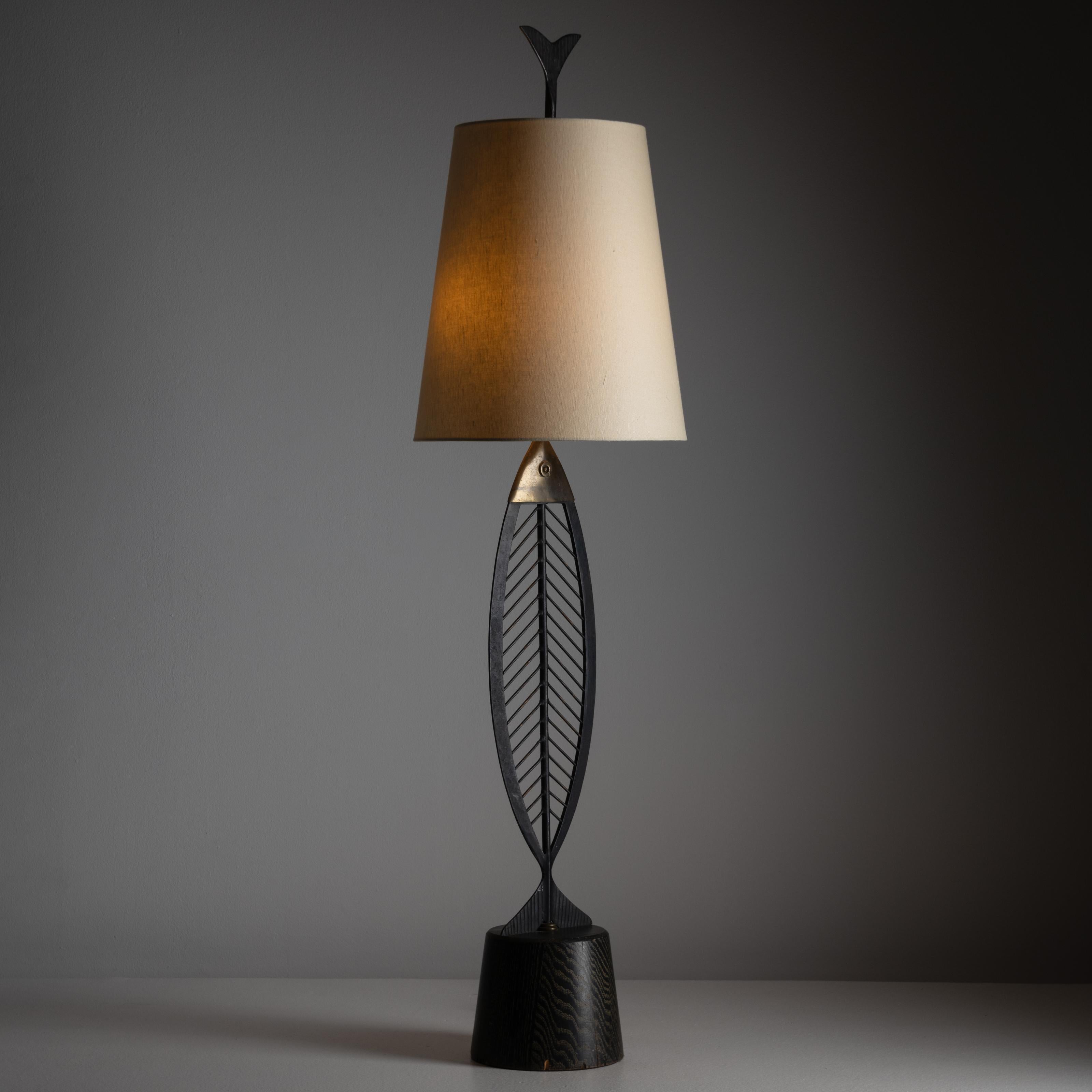 Mid-Century Modern Monumental Table Lamp Attributed to Heifetz For Sale
