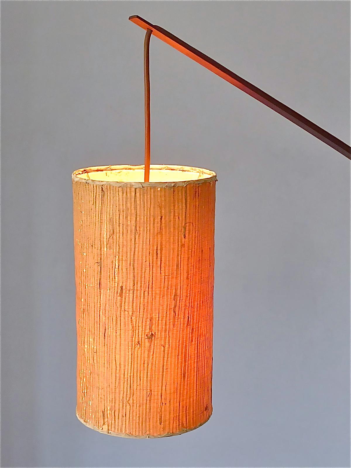 Monumental Teak Wall Lights Lamp by Rupprecht Skrip Coconut Counterweights 1950s For Sale 12