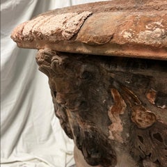 Monumental Terra Cotta Mediterranean 19th Century Planter