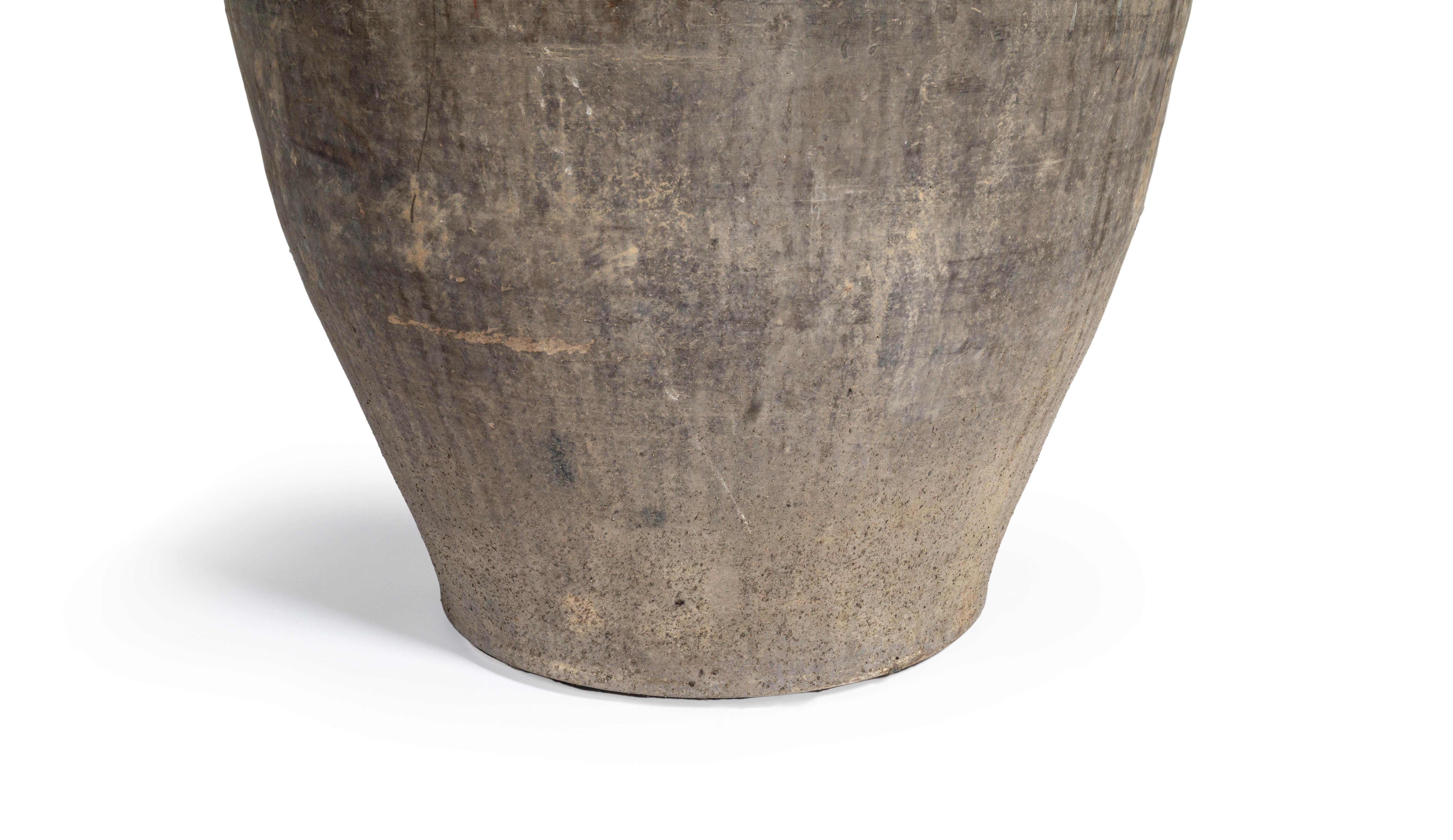 Monumental Terra Cotta Storage Jar 'Medium' In Good Condition For Sale In Dallas, TX