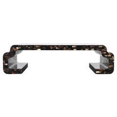 Monumental Tessellated Horn Greek Key Cocktail Table by Enrique Garcel, 1980s