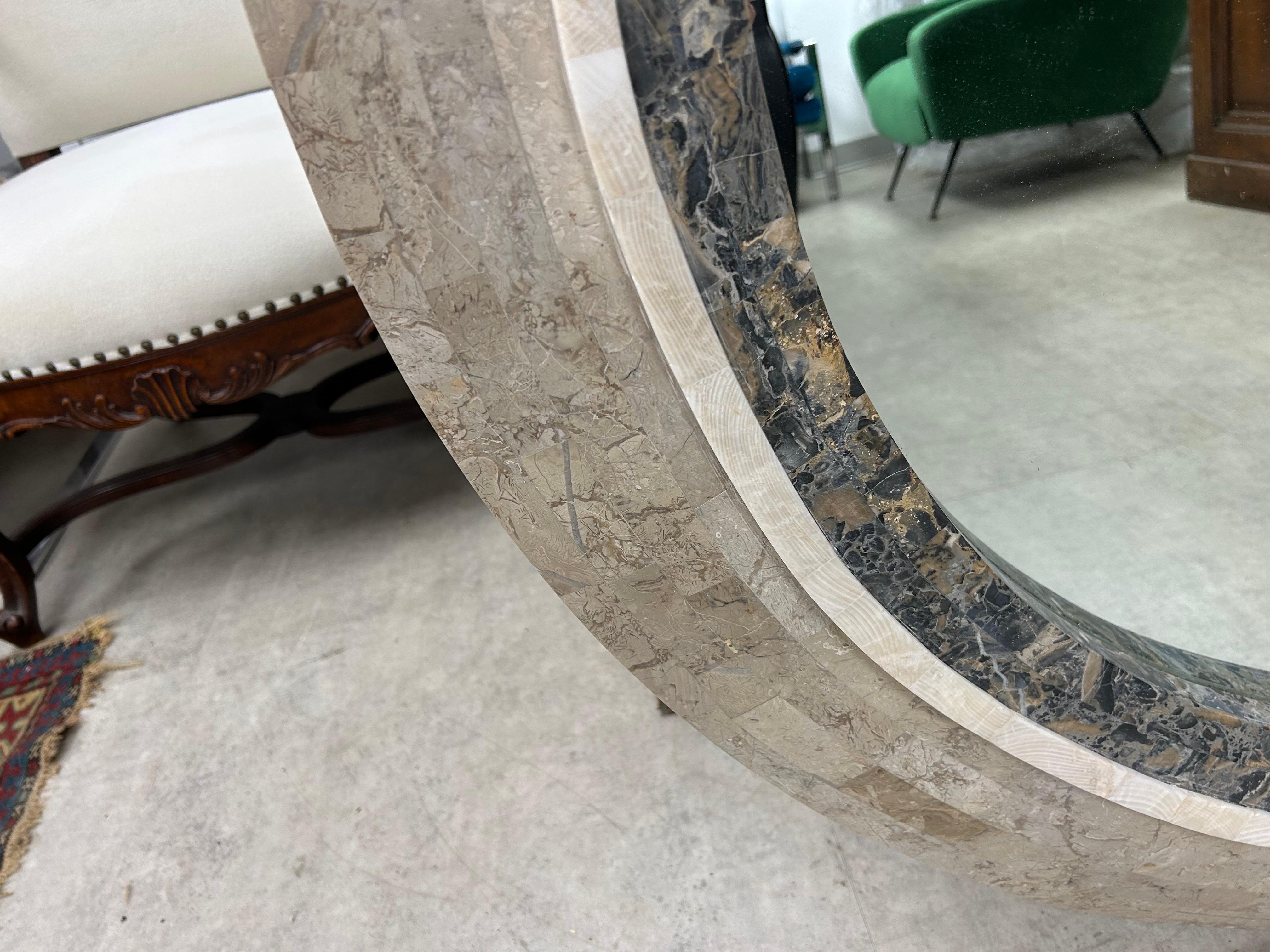 Monumental Tessellated Stone Mirror For Sale 1