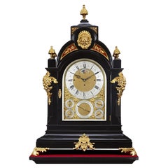 Monumental Three-Train Bracket Clock by J.C. Jennens & Sons