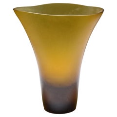 Monumentale Tobia Scarpa BATTUTO-Vase, 17,5"H, Murano