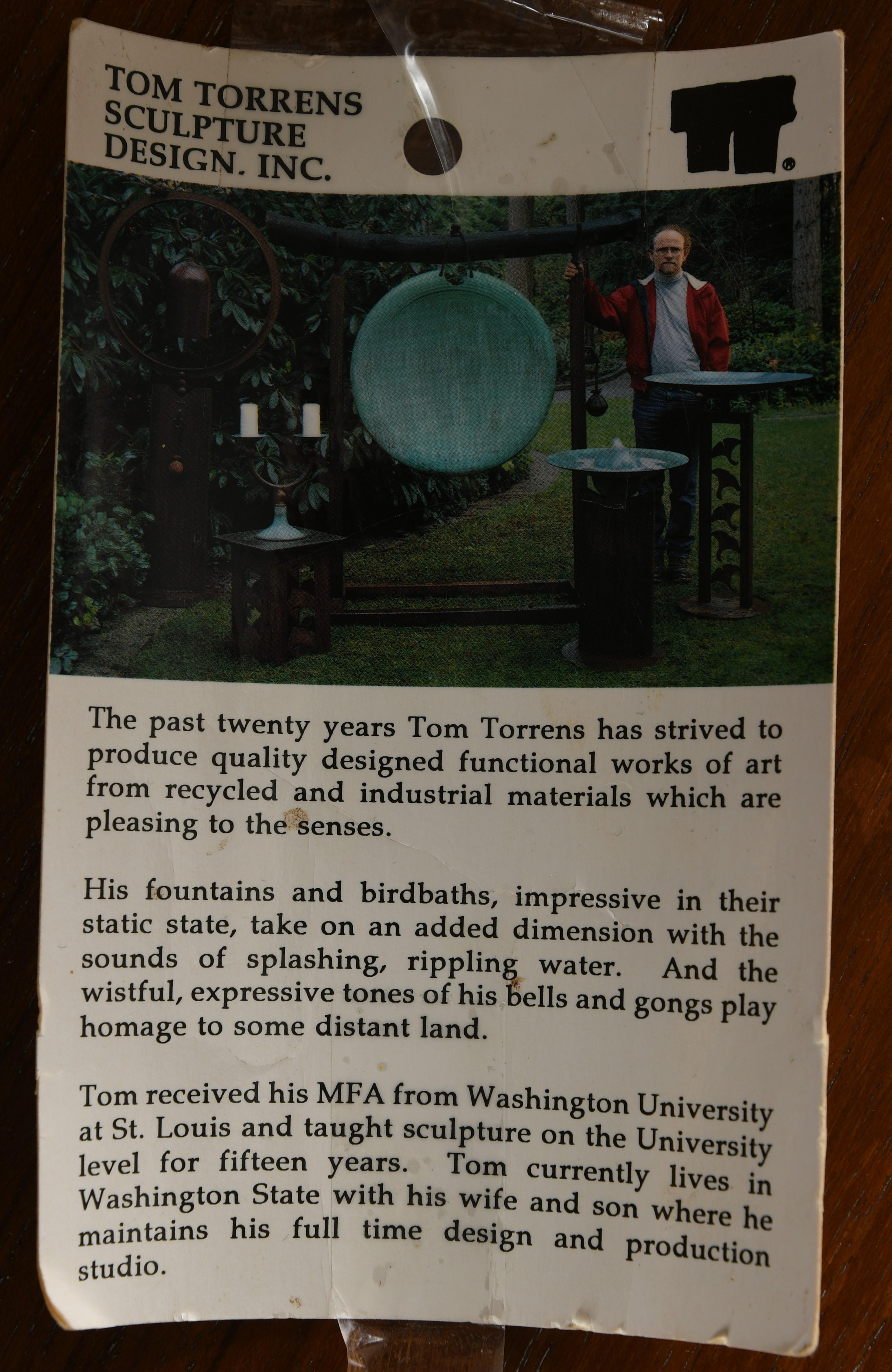 Monumental Tom Torrens Bell Sculpture, 20th Century In Good Condition In Hamburg, PA