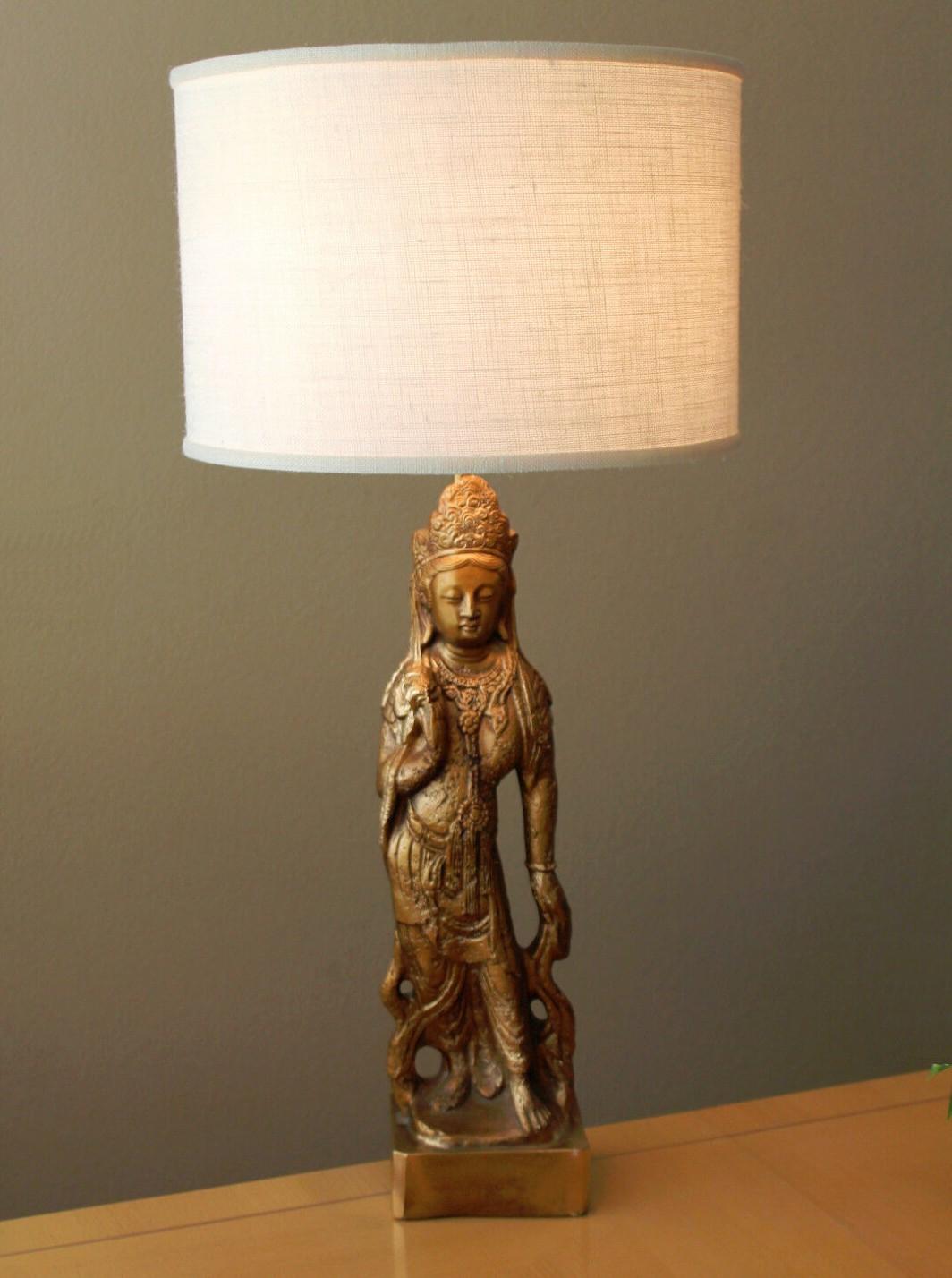 Monumentale lampe de table sculpturale de Bouddha asiatique Tony Paul pour Westwood Futures MCM en vente 1