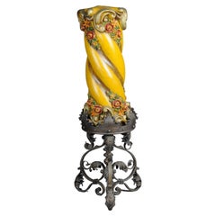 Monumental Torchères/candlesticks iron, unique