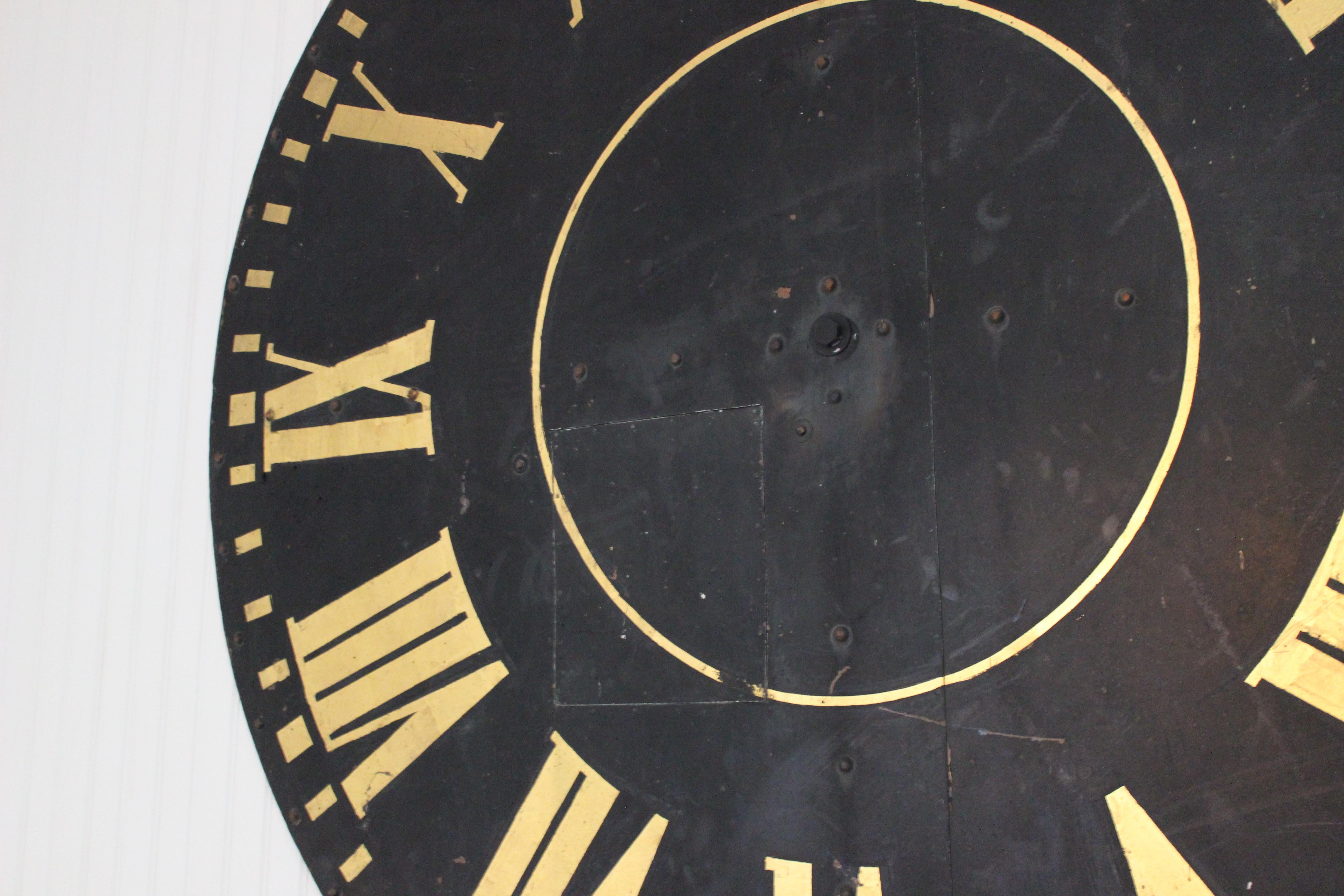 20th Century Monumental Tower Clock Face