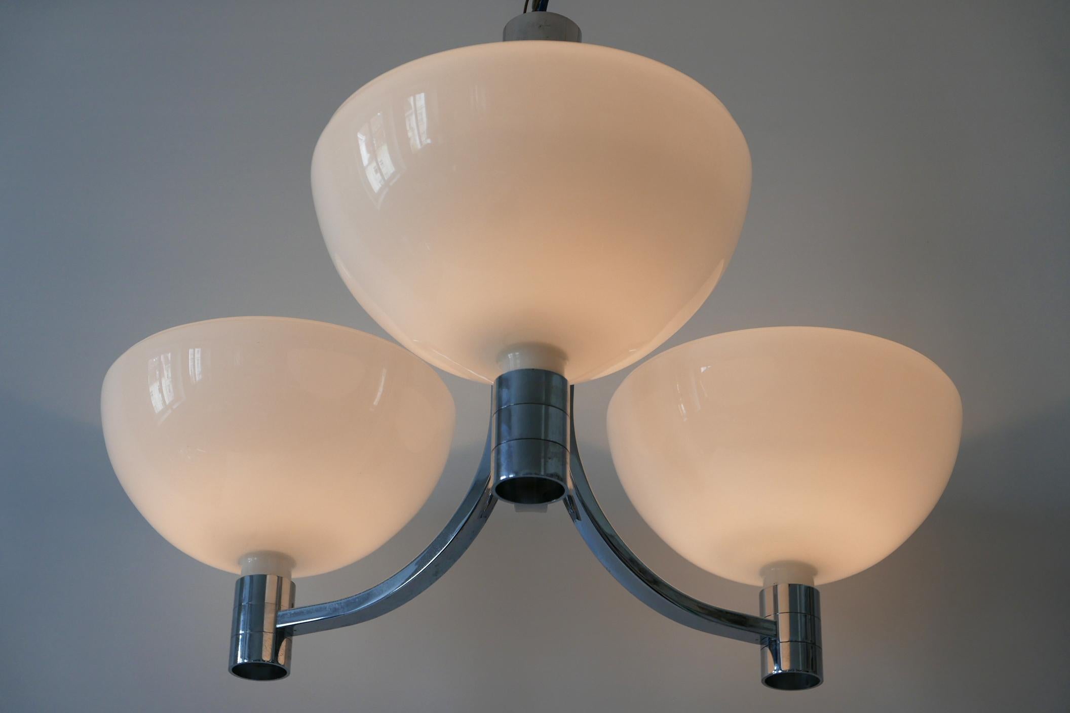 Monumental Triple Chandelier by Franco Albini & Franca Helg for Sirrah, 1969 For Sale 3