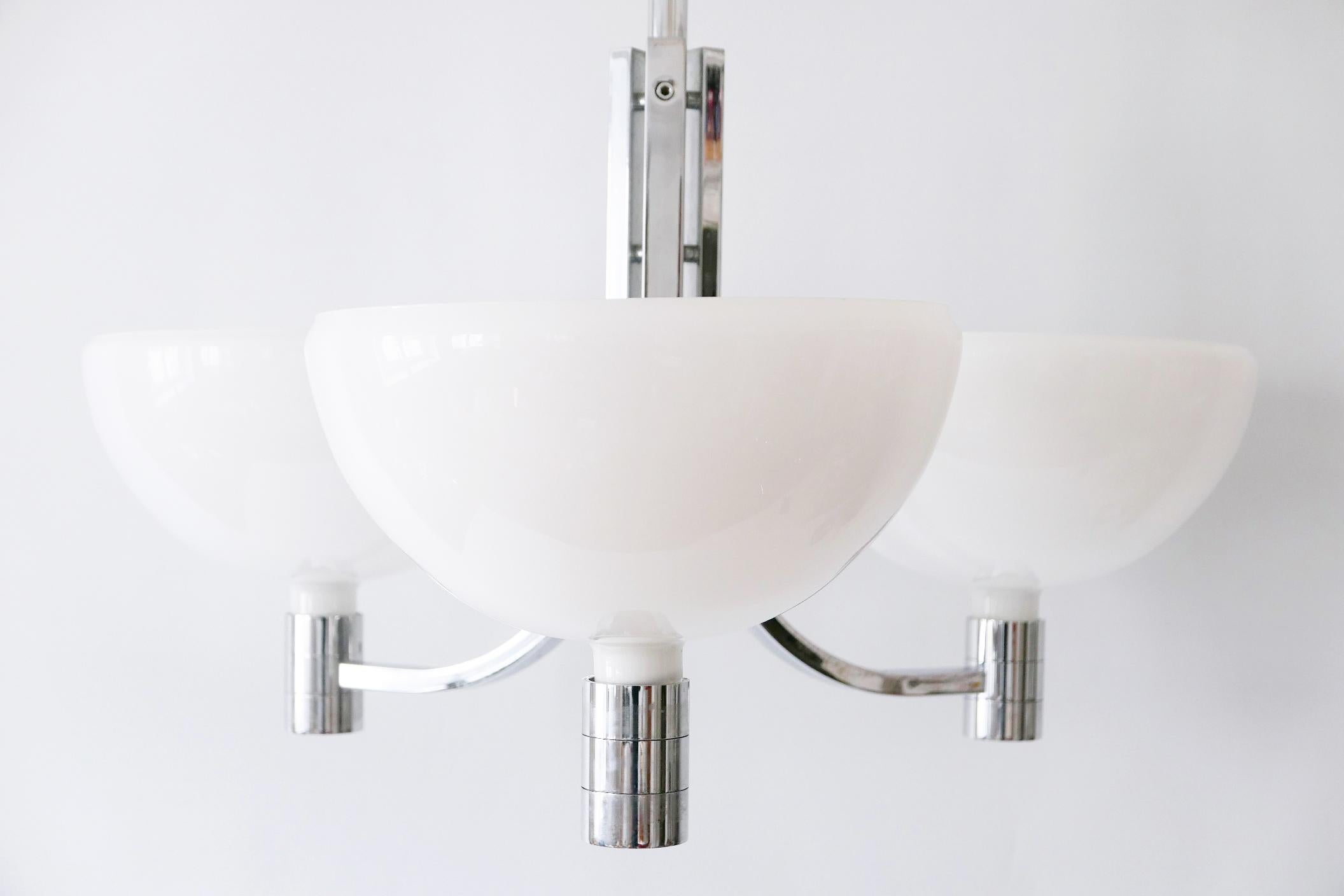 Monumental Triple Chandelier by Franco Albini & Franca Helg for Sirrah, 1969 en vente 4