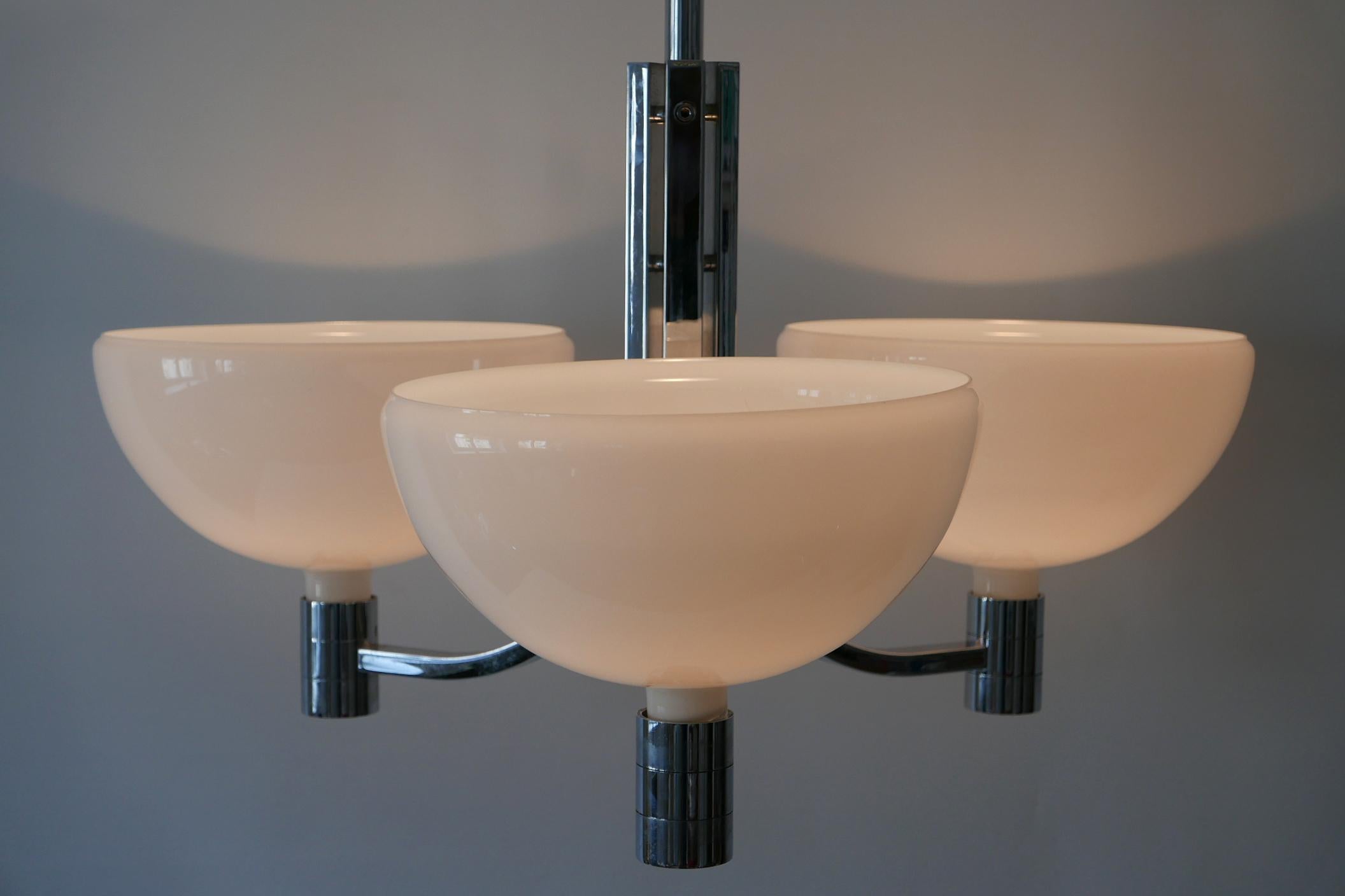 Monumental Triple Chandelier by Franco Albini & Franca Helg for Sirrah, 1969 For Sale 8