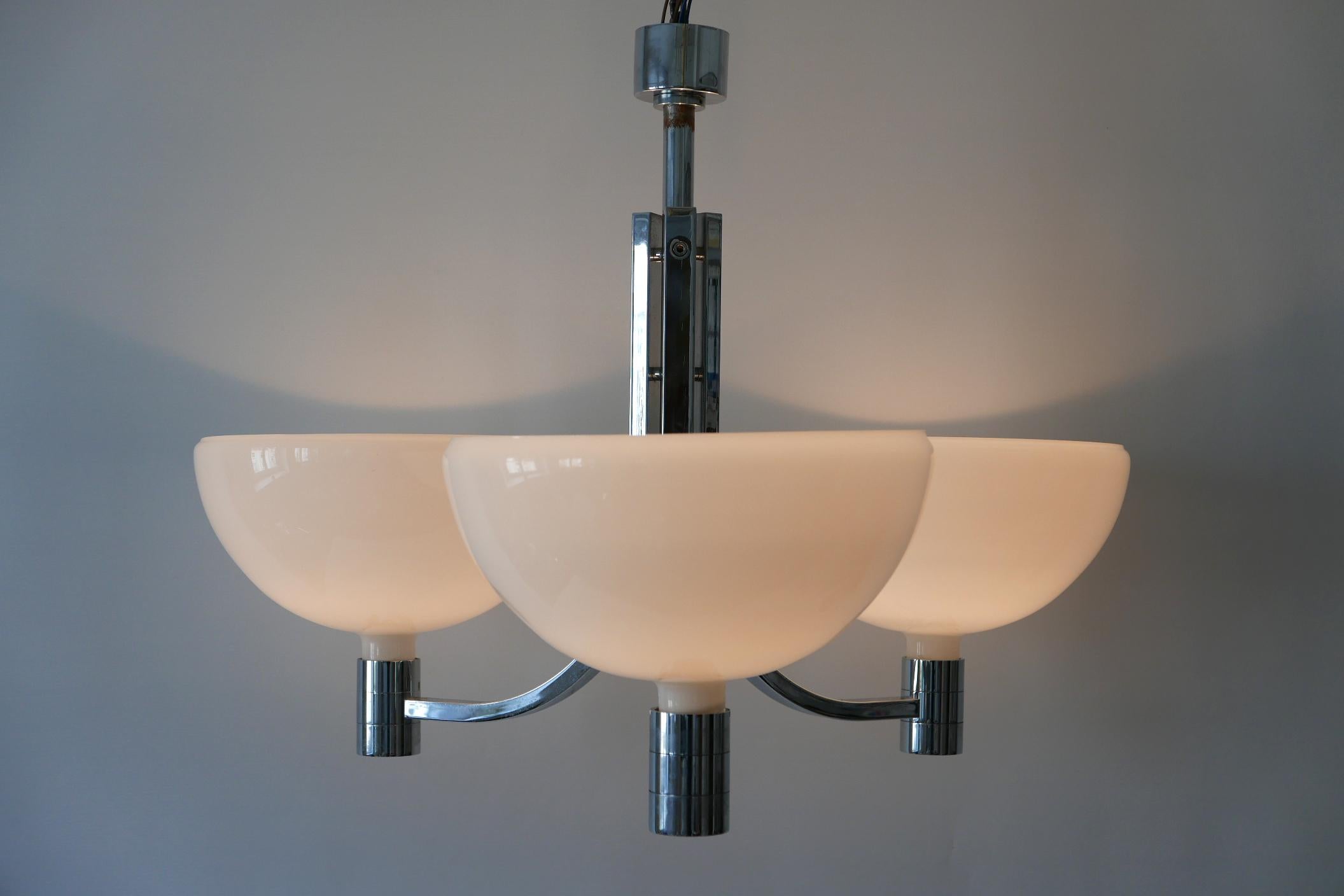 Monumental Triple Chandelier by Franco Albini & Franca Helg for Sirrah, 1969 In Good Condition For Sale In Munich, DE