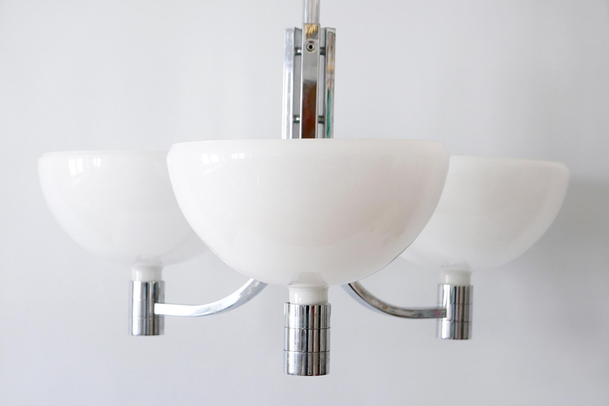 Mid-20th Century Monumental Triple Chandelier by Franco Albini & Franca Helg for Sirrah, 1969 For Sale