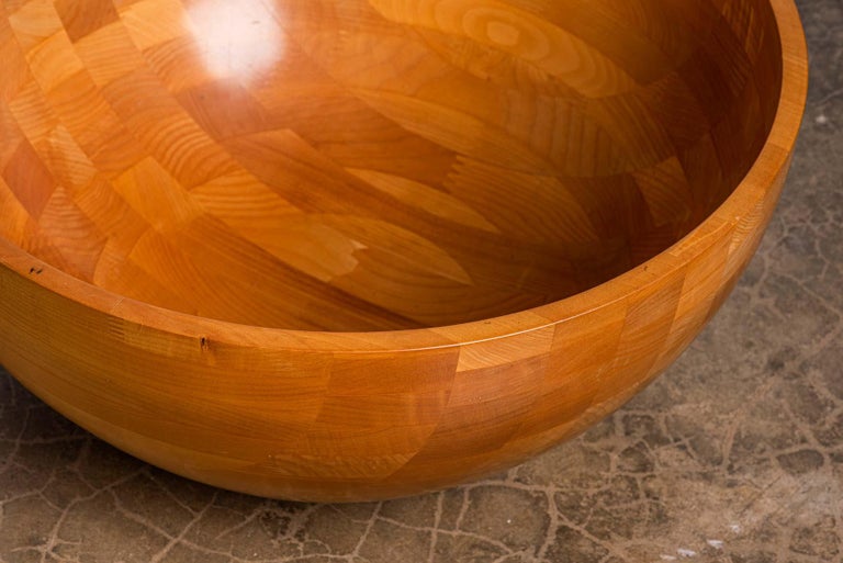 Monumental Turned Wood Bowl For Sale 2