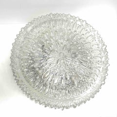 Monumental Tynell Style Bubble Glass Limburg Flush Mount Ceiling Light, 1960s