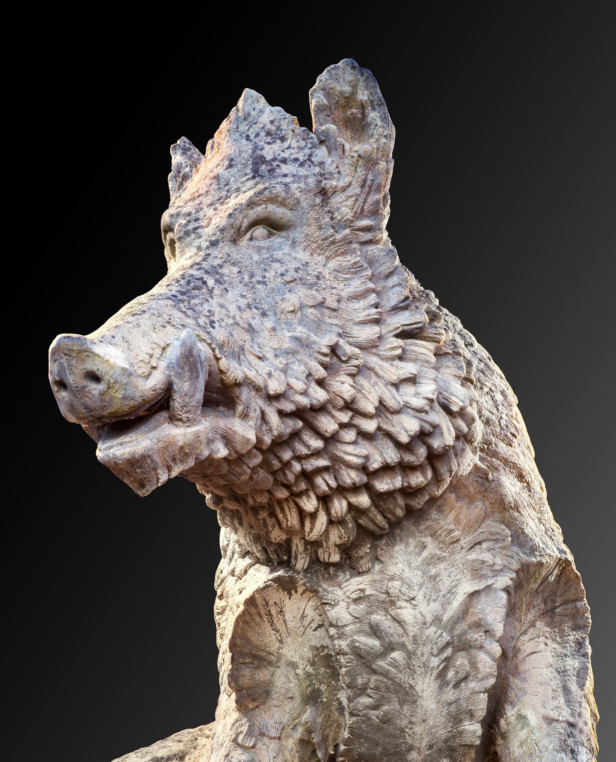Grand Tour Monumental Uffizi Boar or Il Porcellino by Austin and Seeley For Sale