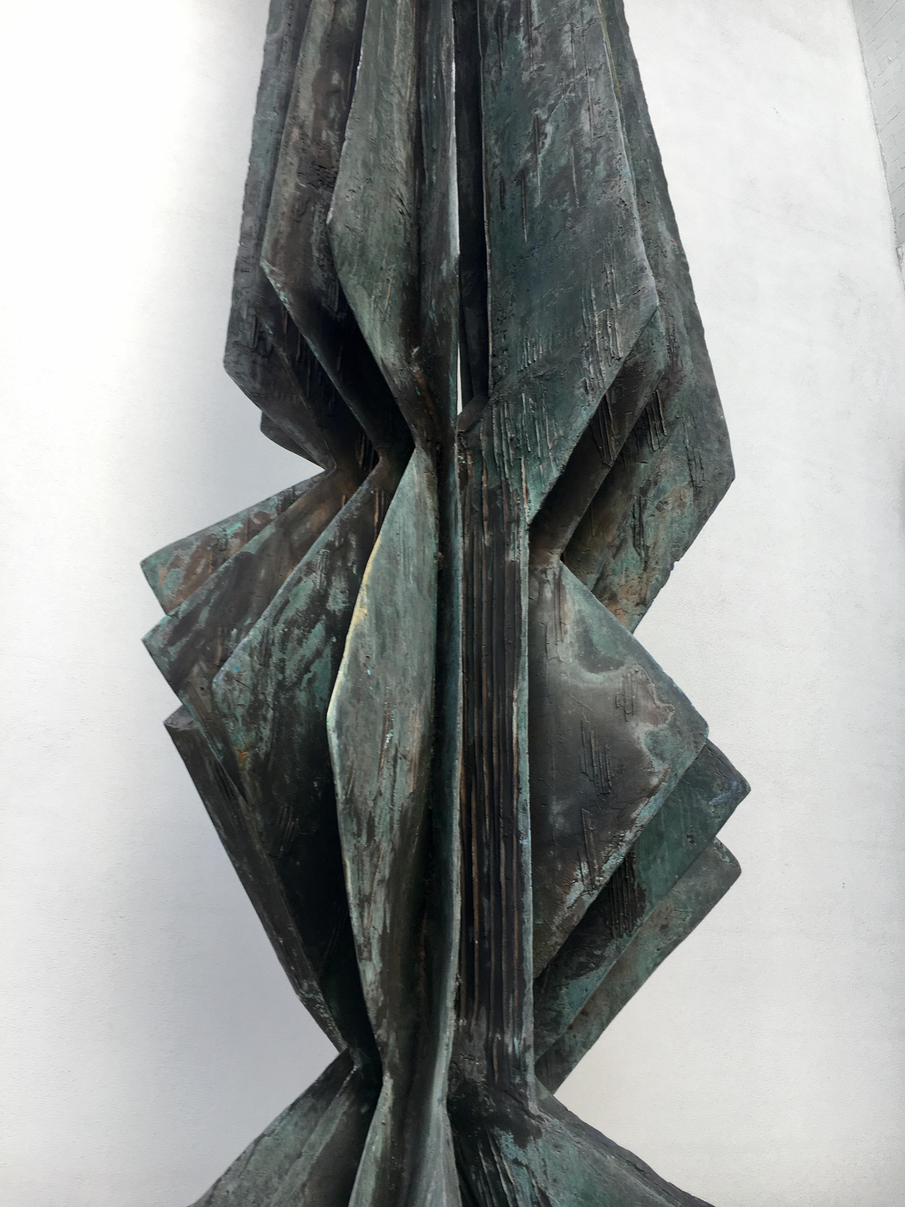 Brutalist Monumental Unique Bronze Sculpture by Toni Fabris, Italy, 1960