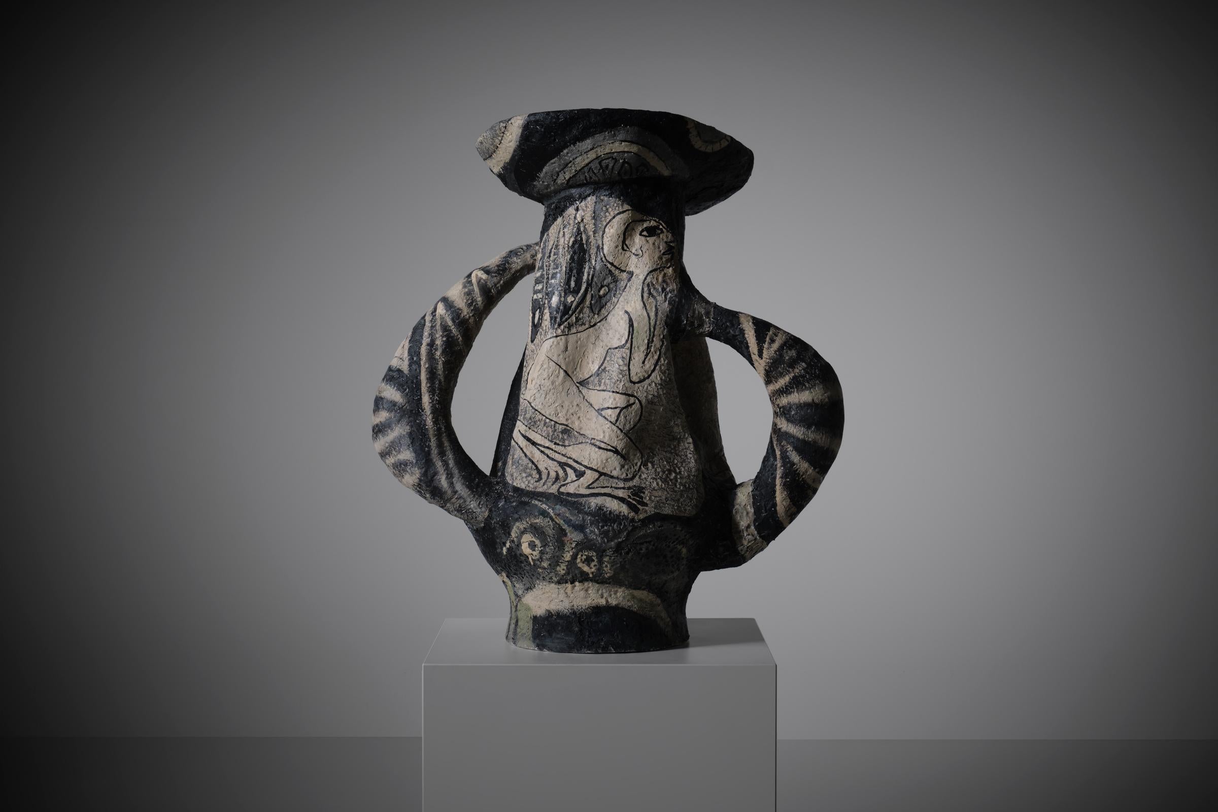 Monumental Vase by Salvatore Meli, Italy 1950s 2