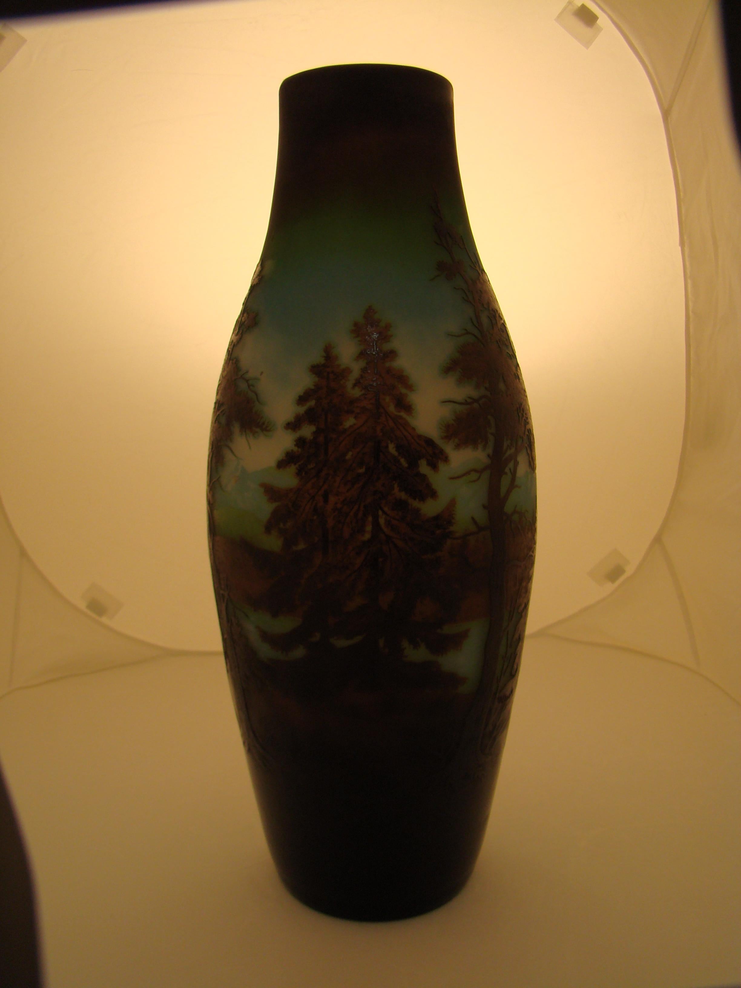 Monumental, Vase D´ argental (French), Style: Jugendstil, Art Nouveau, Liberty For Sale 10