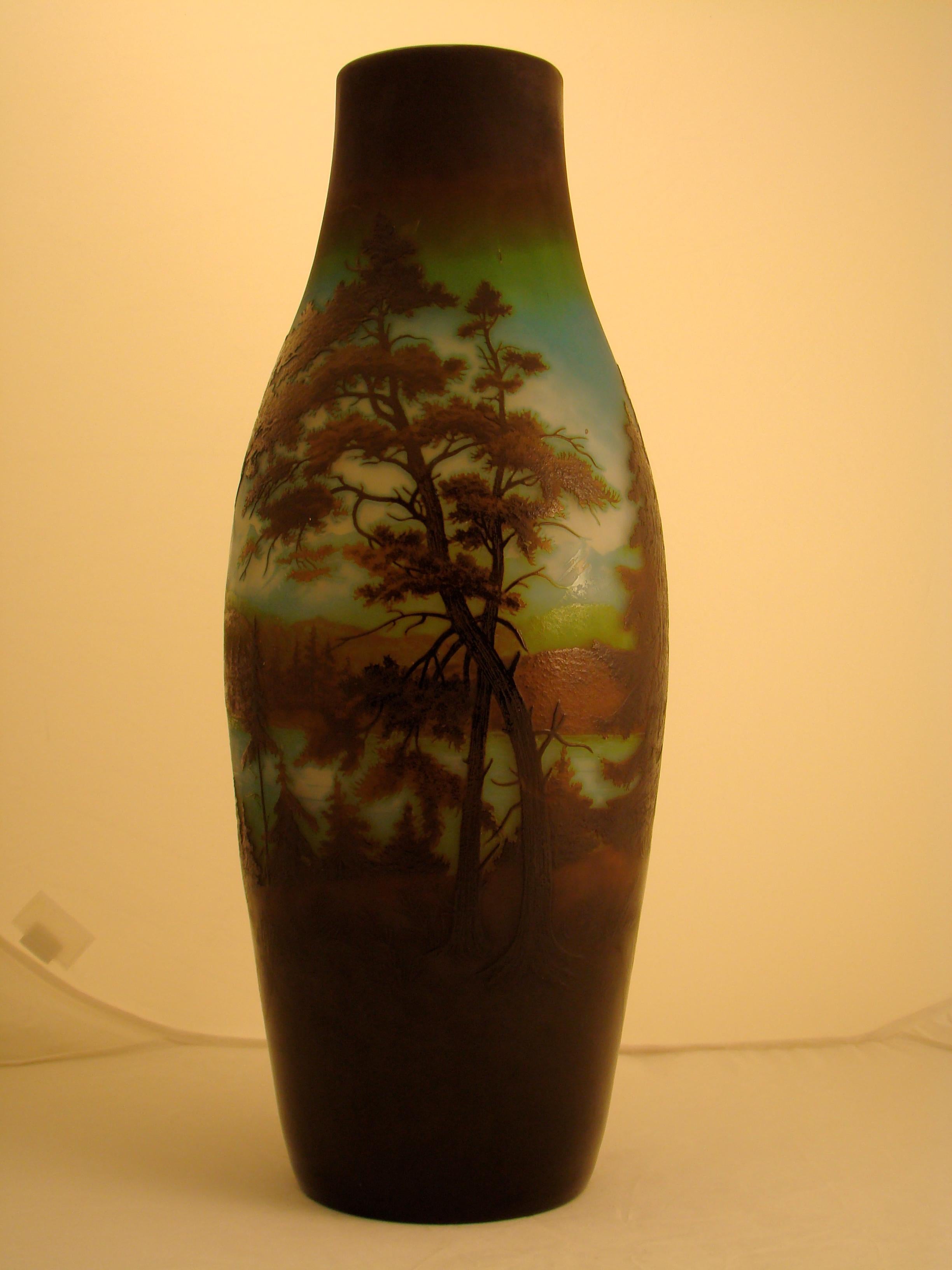 Monumental, Vase D´ argental (French), Style: Jugendstil, Art Nouveau, Liberty For Sale 12