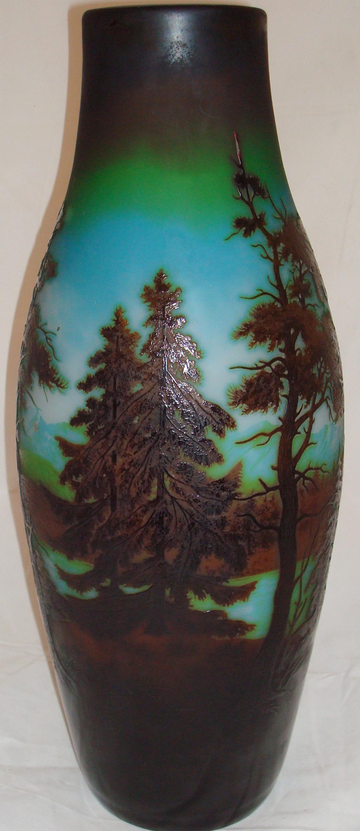 Monumental, Vase D' argental (français), Style : Jugendstil, Art Nouveau, Liberté en vente 1