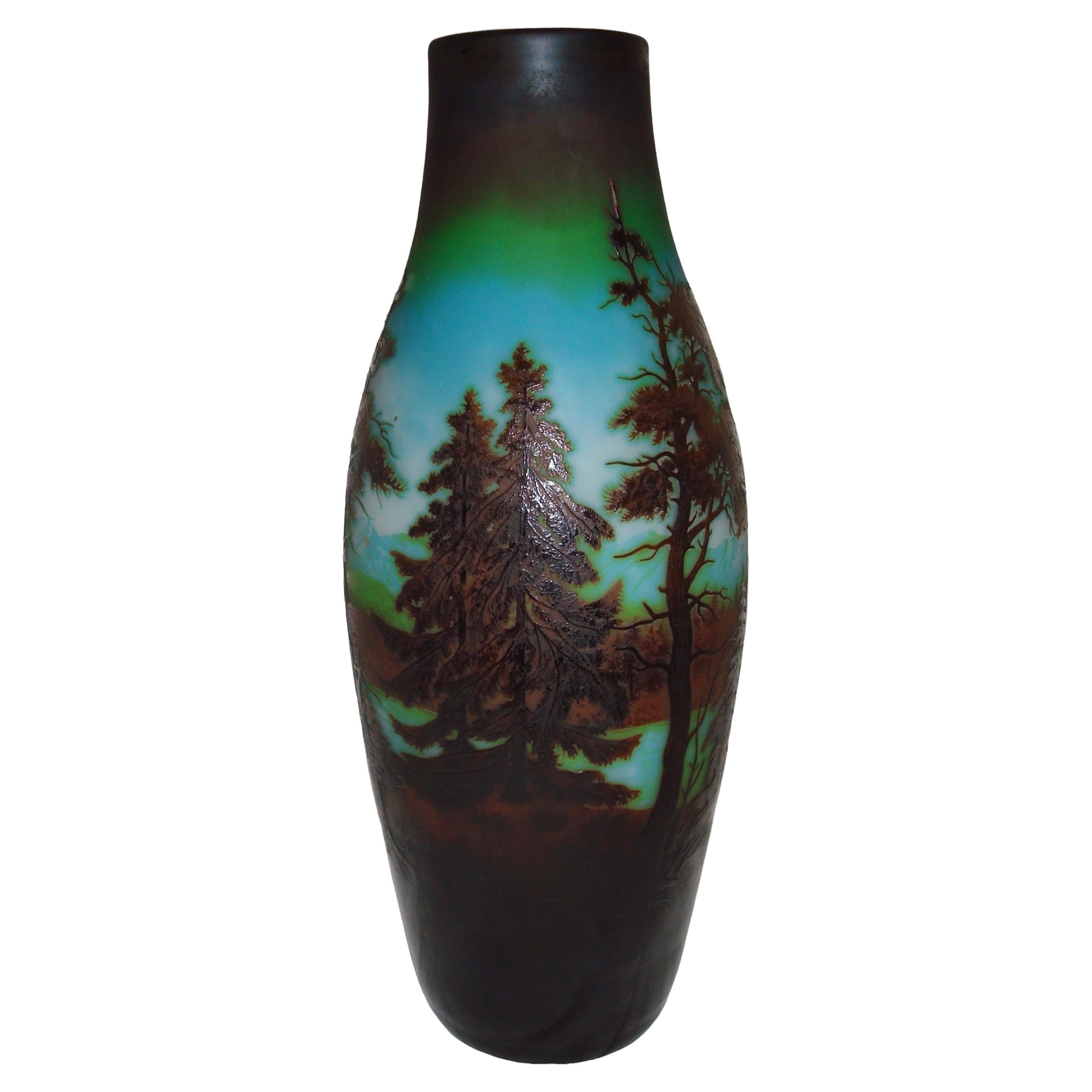 Monumental, Vase D´ argental (French), Style: Jugendstil, Art Nouveau, Liberty For Sale