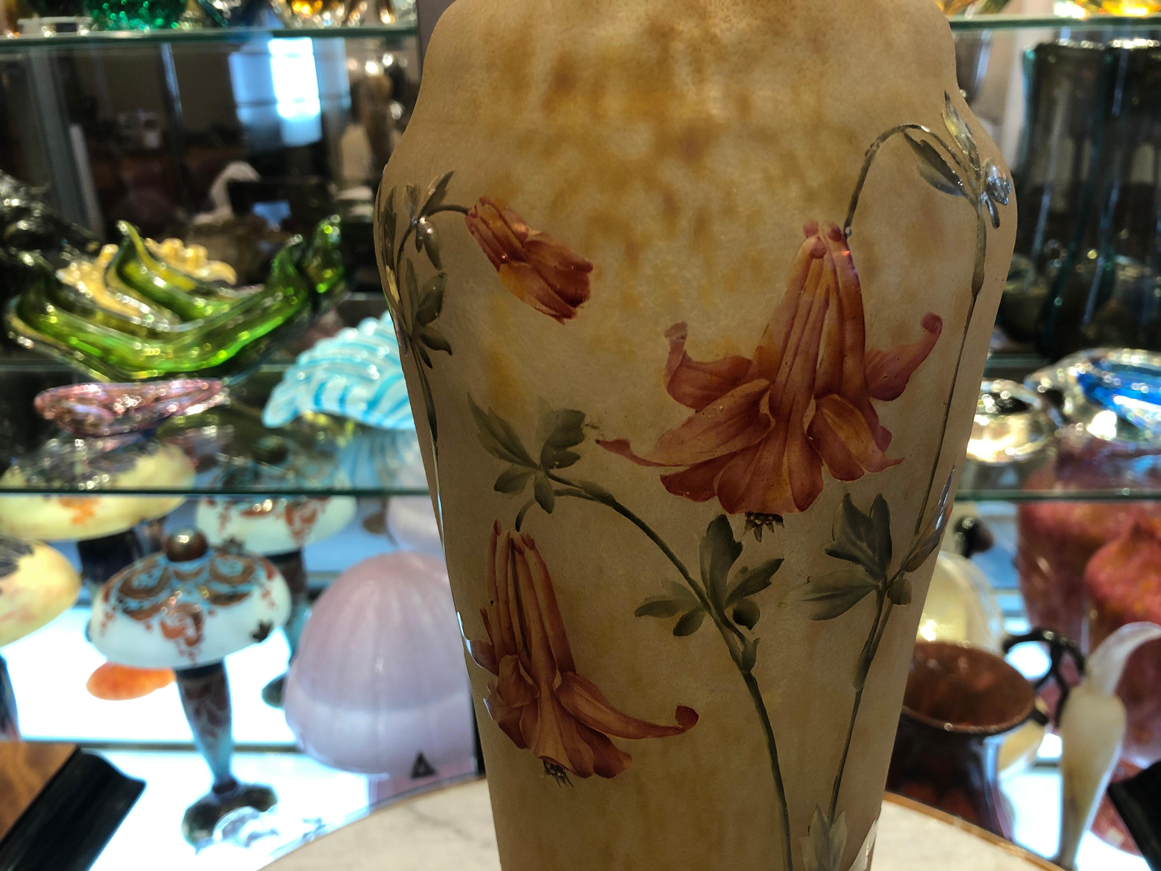 Vase monumental, signé Daum Nancy France, style Jugendstil, Art nouveau, 1910 en vente 5