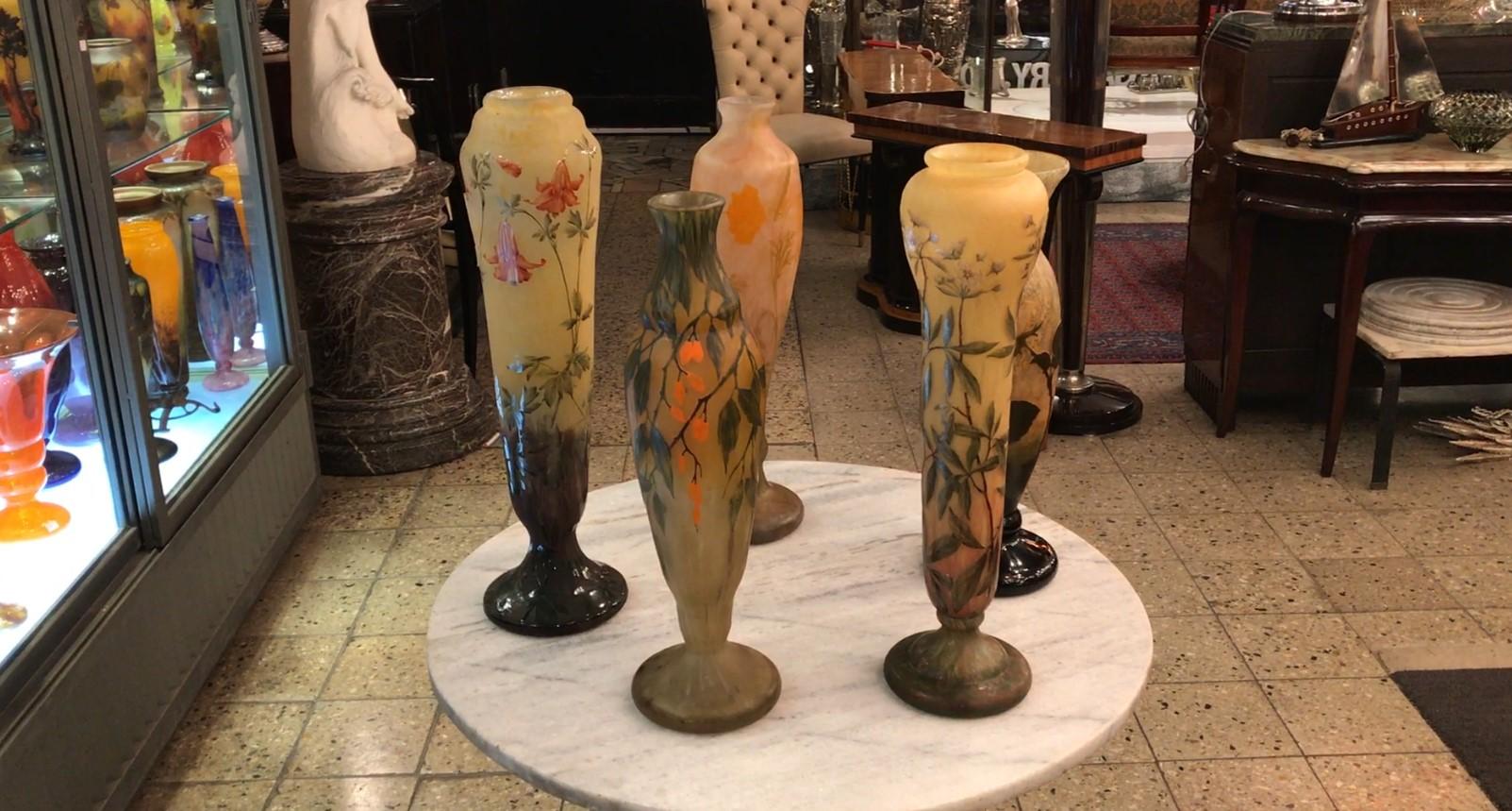 Monumentale Vase, signiert: Daum Nancy, Frankreich, Stil: Jugendstil, 1910 im Angebot 7