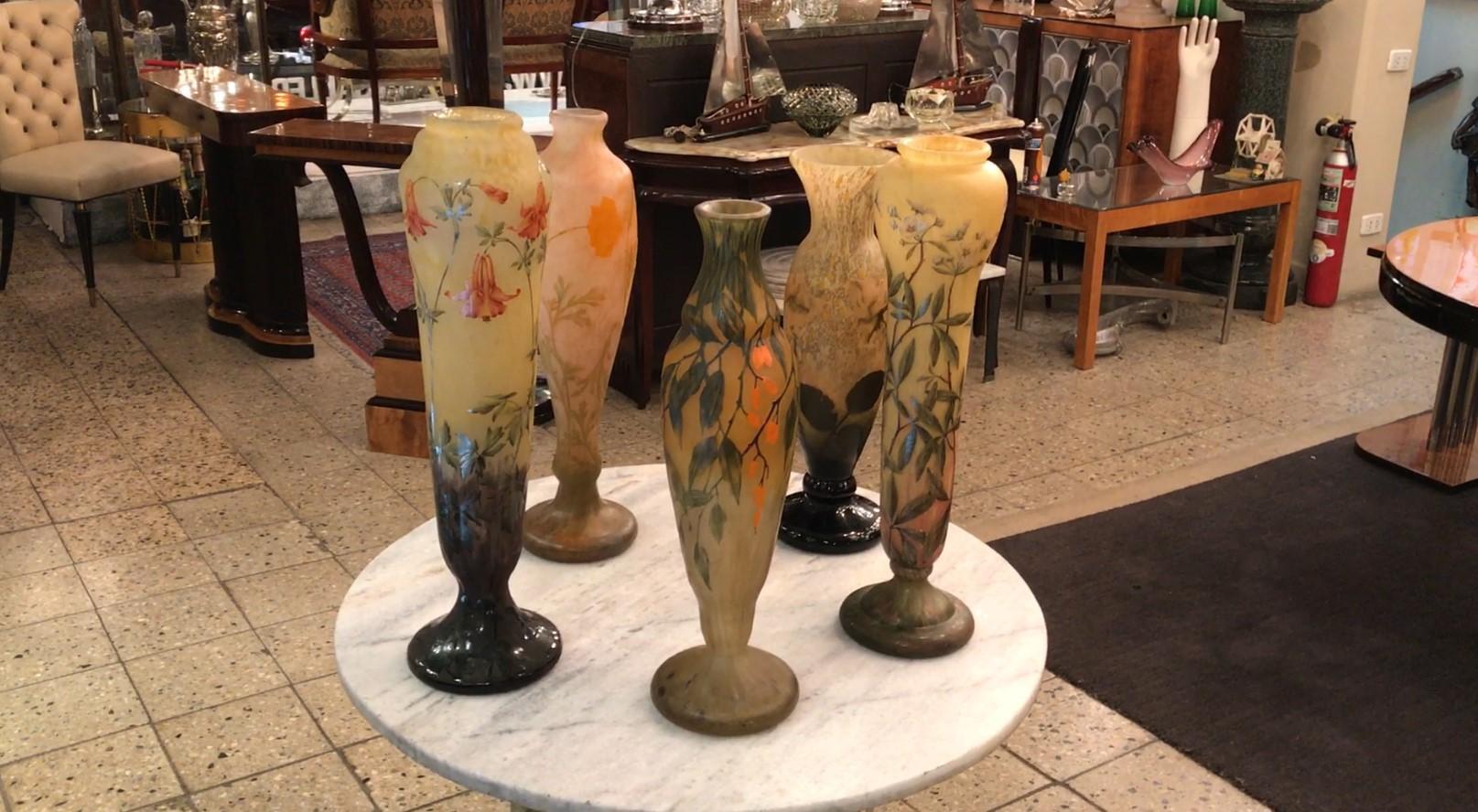 Monumentale Vase, signiert: Daum Nancy, Frankreich, Stil: Jugendstil, 1910 im Angebot 8
