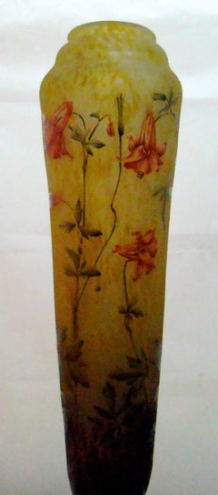Monumental Vase, Sign: Daum Nancy France, Style: Jugendstil, Art Nouveau, 1910